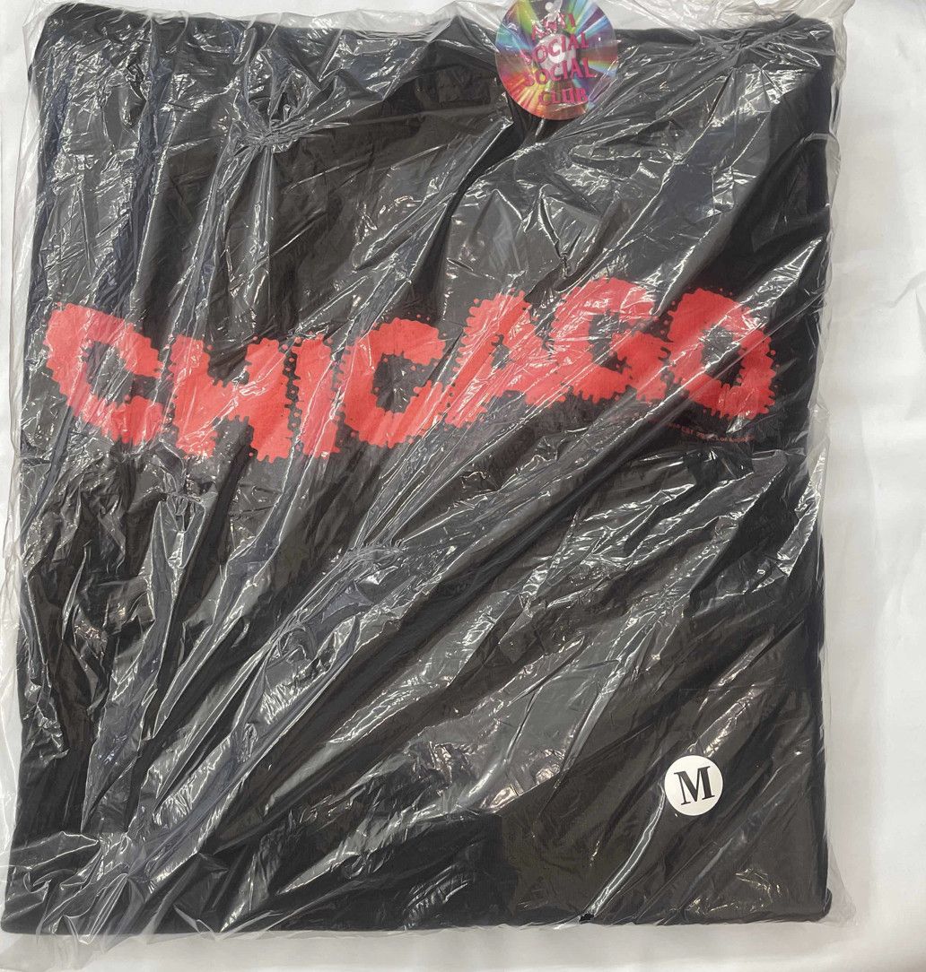 Anti Social Social Club DS Red ASSC Chicago Black Hoodie Bape Kith FOG FTP CDG OOTD Size US M / EU 48-50 / 2 - 2 Thumbnail