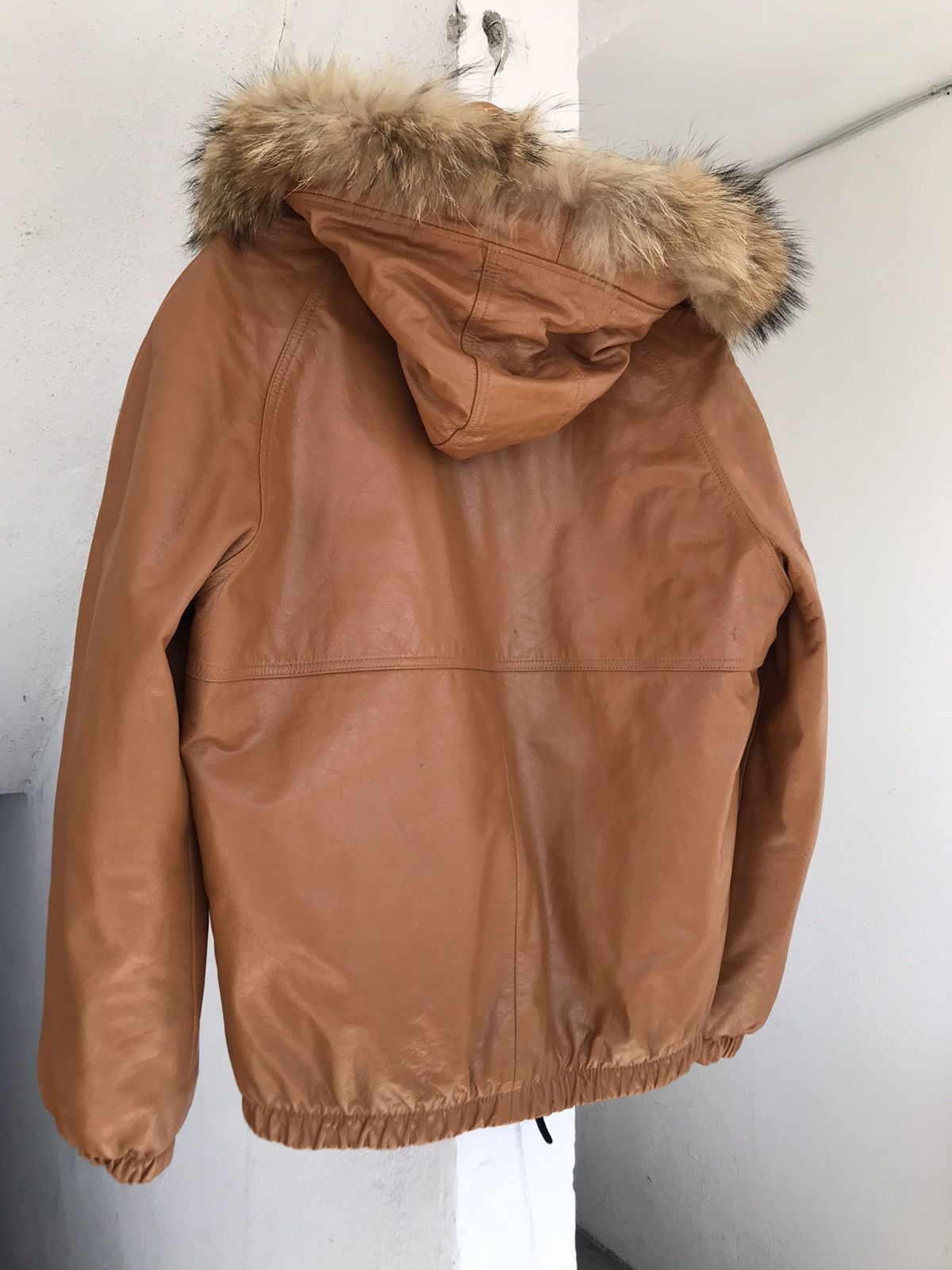 Stussy Stussy Cow Leather Fur Hoodie Jacket Size US L / EU 52-54 / 3 - 3 Thumbnail