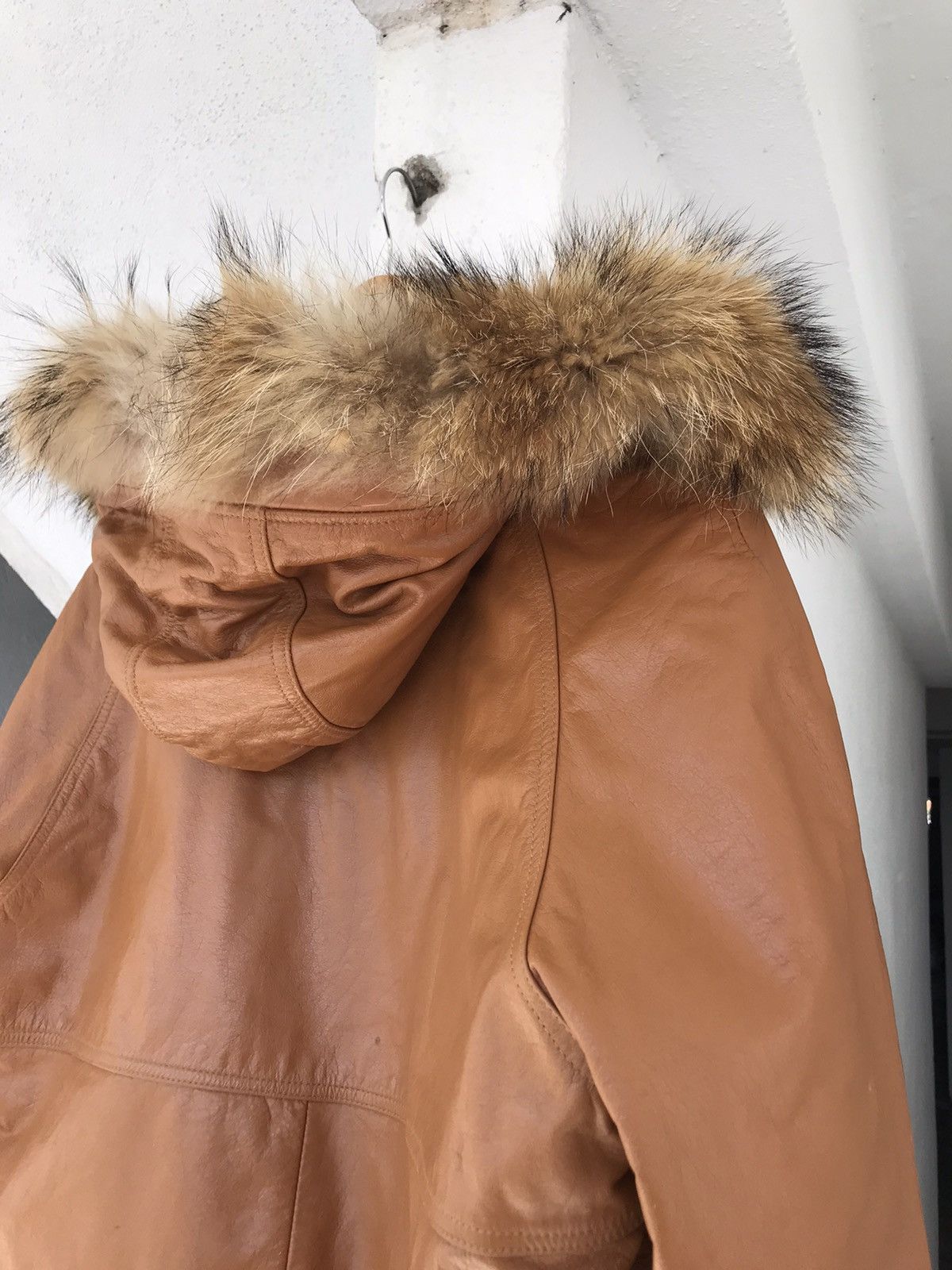 Stussy Stussy Cow Leather Fur Hoodie Jacket Size US L / EU 52-54 / 3 - 4 Thumbnail
