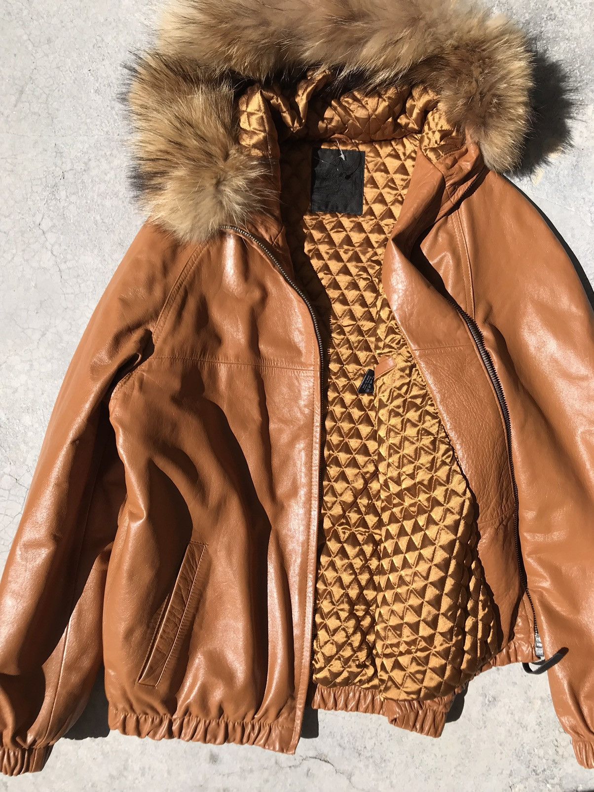 Stussy Stussy Cow Leather Fur Hoodie Jacket Size US L / EU 52-54 / 3 - 18 Thumbnail