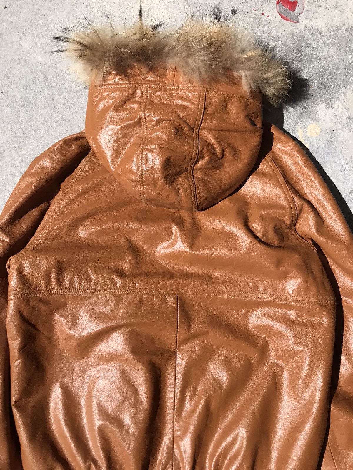 Stussy Stussy Cow Leather Fur Hoodie Jacket Size US L / EU 52-54 / 3 - 13 Thumbnail
