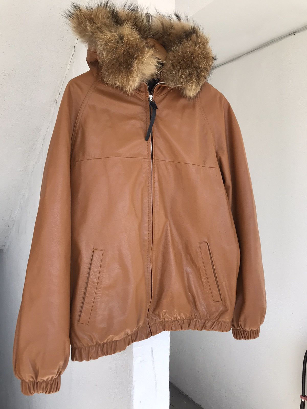 Stussy Stussy Cow Leather Fur Hoodie Jacket Size US L / EU 52-54 / 3 - 6 Thumbnail