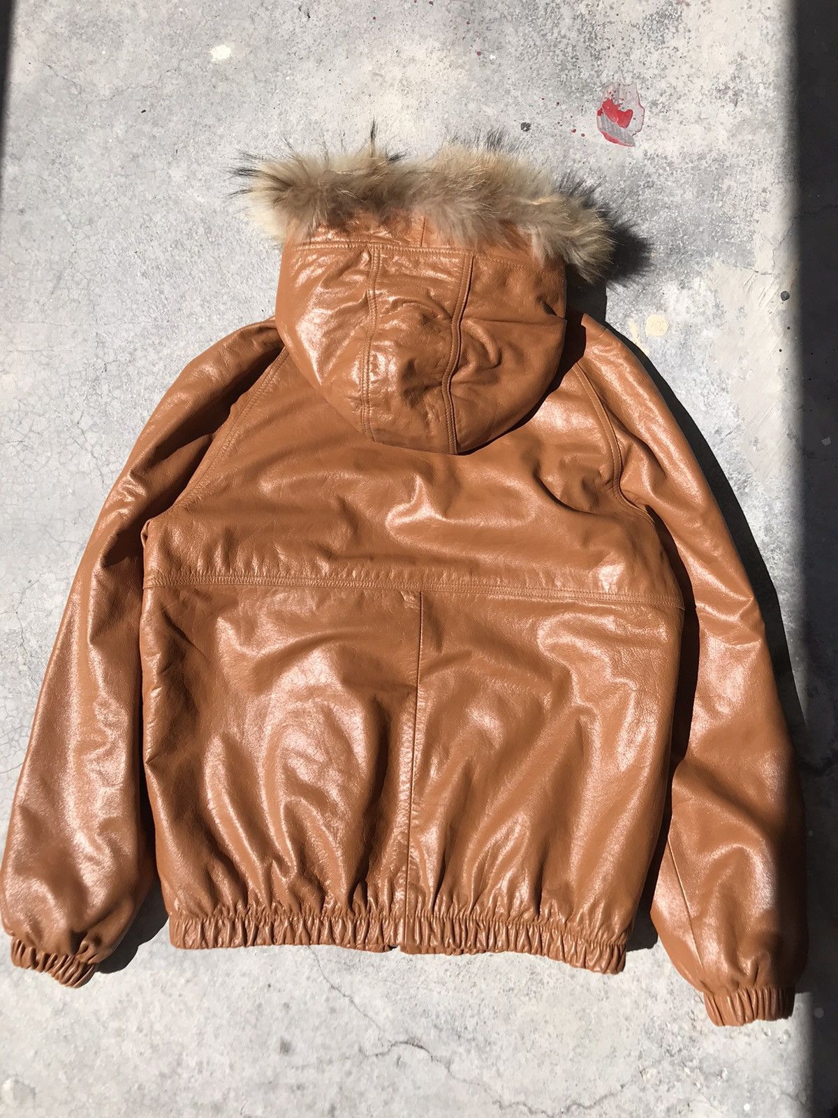 Stussy Stussy Cow Leather Fur Hoodie Jacket Size US L / EU 52-54 / 3 - 14 Thumbnail