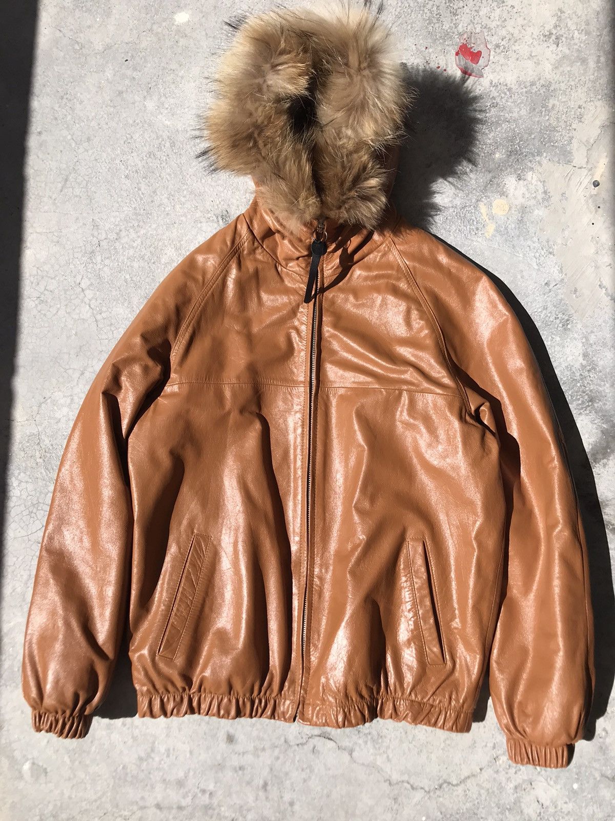 Stussy Stussy Cow Leather Fur Hoodie Jacket Size US L / EU 52-54 / 3 - 17 Thumbnail