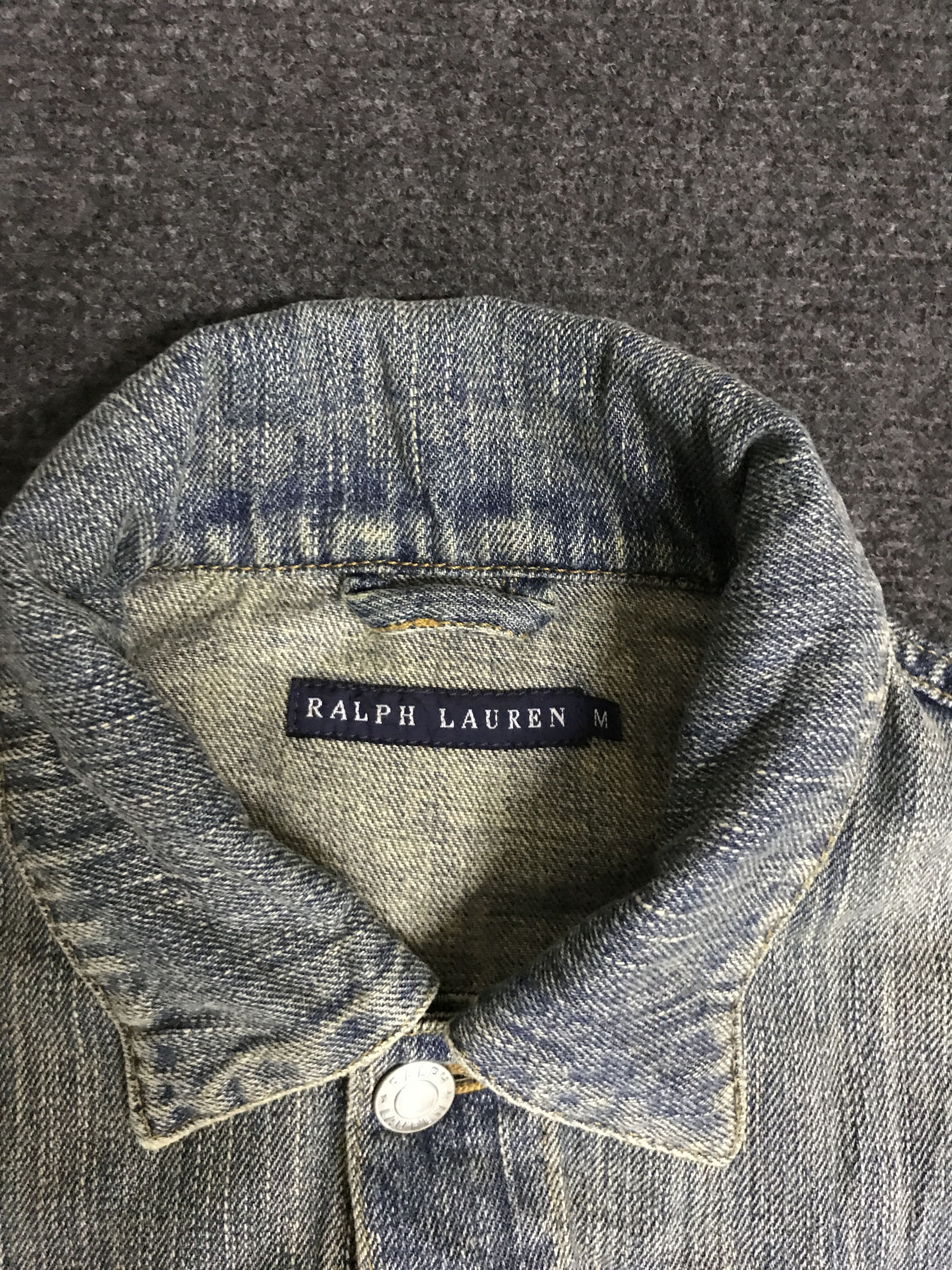 Ralph Lauren × Vintage 💥ARCHIVAL💥J60 Vtg Rare Ralph Lauren Knit/Jeans Trucker Size M / US 6-8 / IT 42-44 - 7 Thumbnail