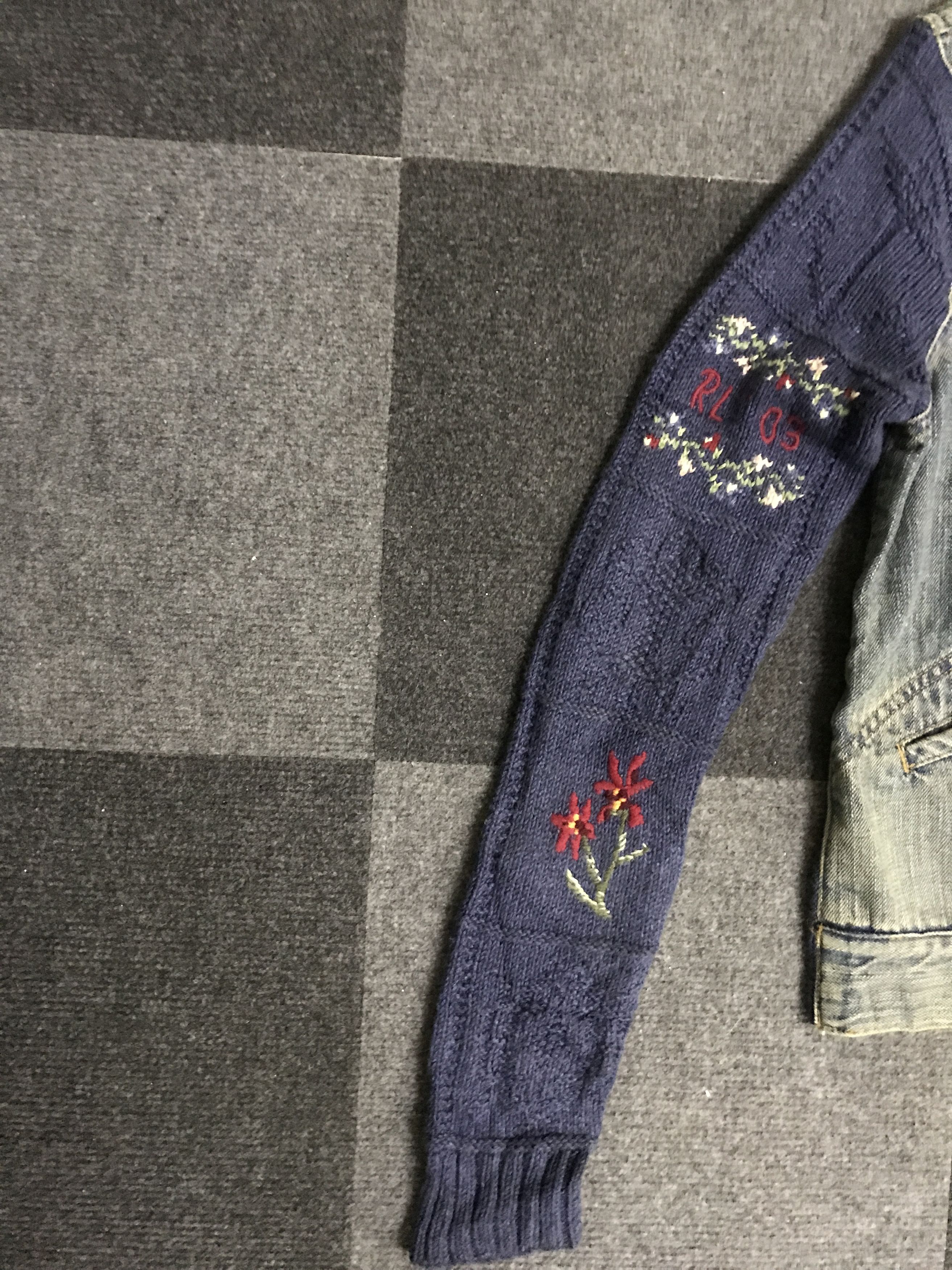 Ralph Lauren × Vintage 💥ARCHIVAL💥J60 Vtg Rare Ralph Lauren Knit/Jeans Trucker Size M / US 6-8 / IT 42-44 - 10 Thumbnail