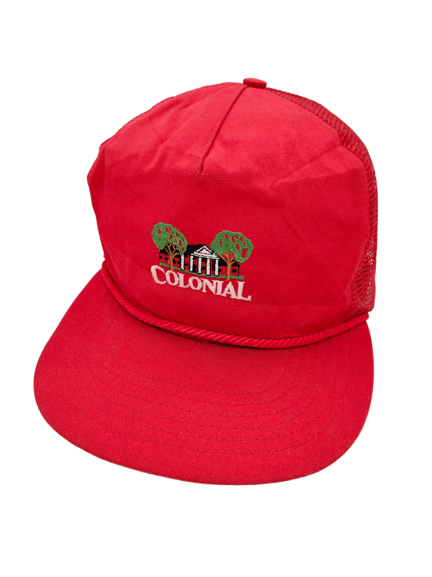 Vintage Vintage 80s Colonial Trucker Cap Hat Adjustable Size ONE SIZE - 1 Thumbnail