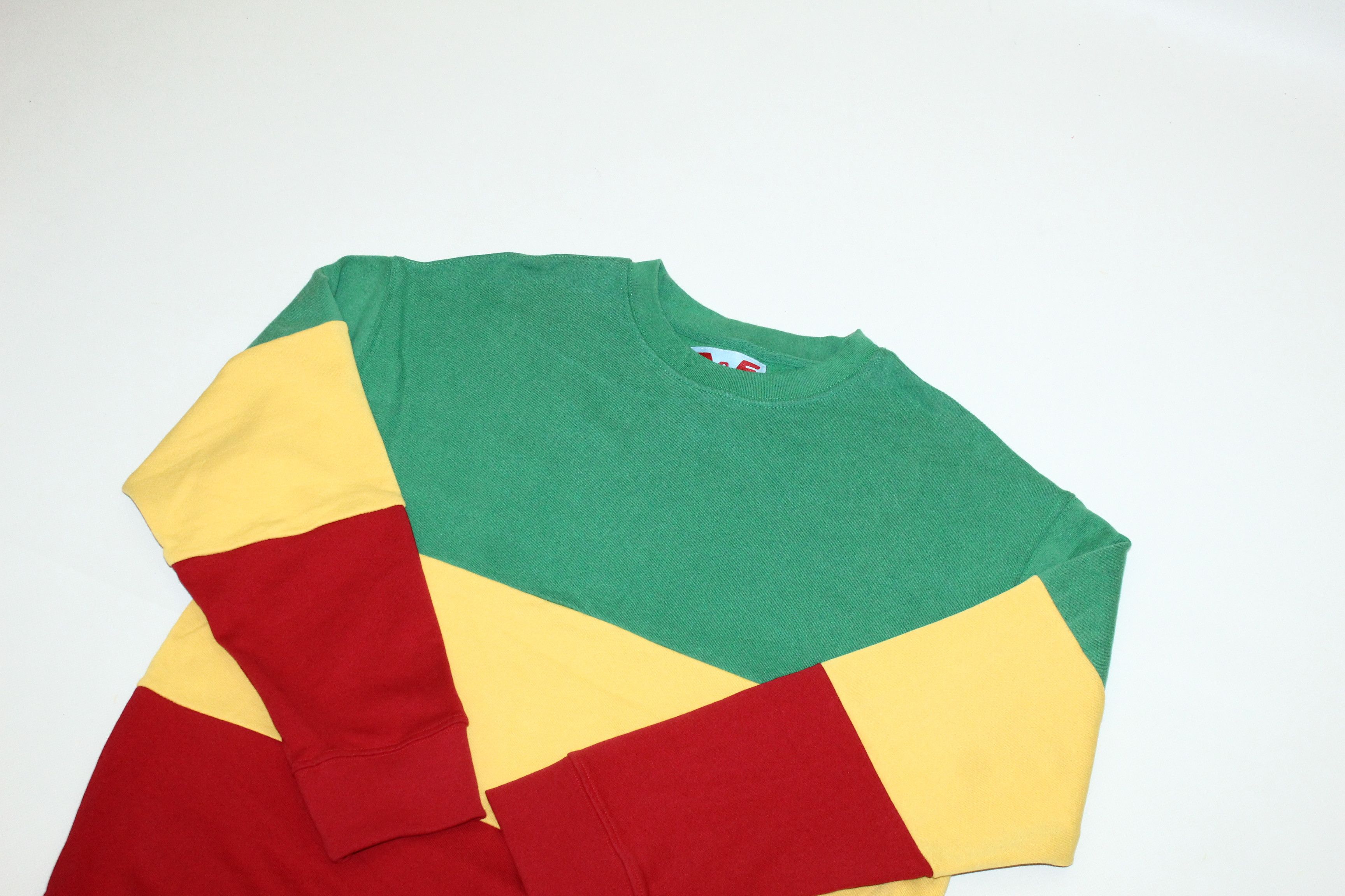 Addaptation Japan Adaptation Multicolor Colorblock Baggy Crewneck Sweatshirt Size US M / EU 48-50 / 2 - 3 Thumbnail