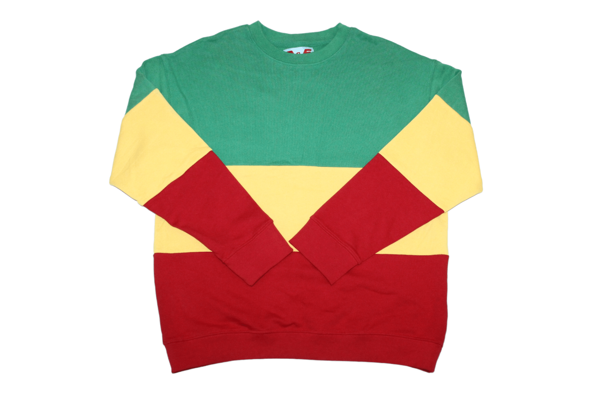 Addaptation Japan Adaptation Multicolor Colorblock Baggy Crewneck Sweatshirt Size US M / EU 48-50 / 2 - 1 Thumbnail