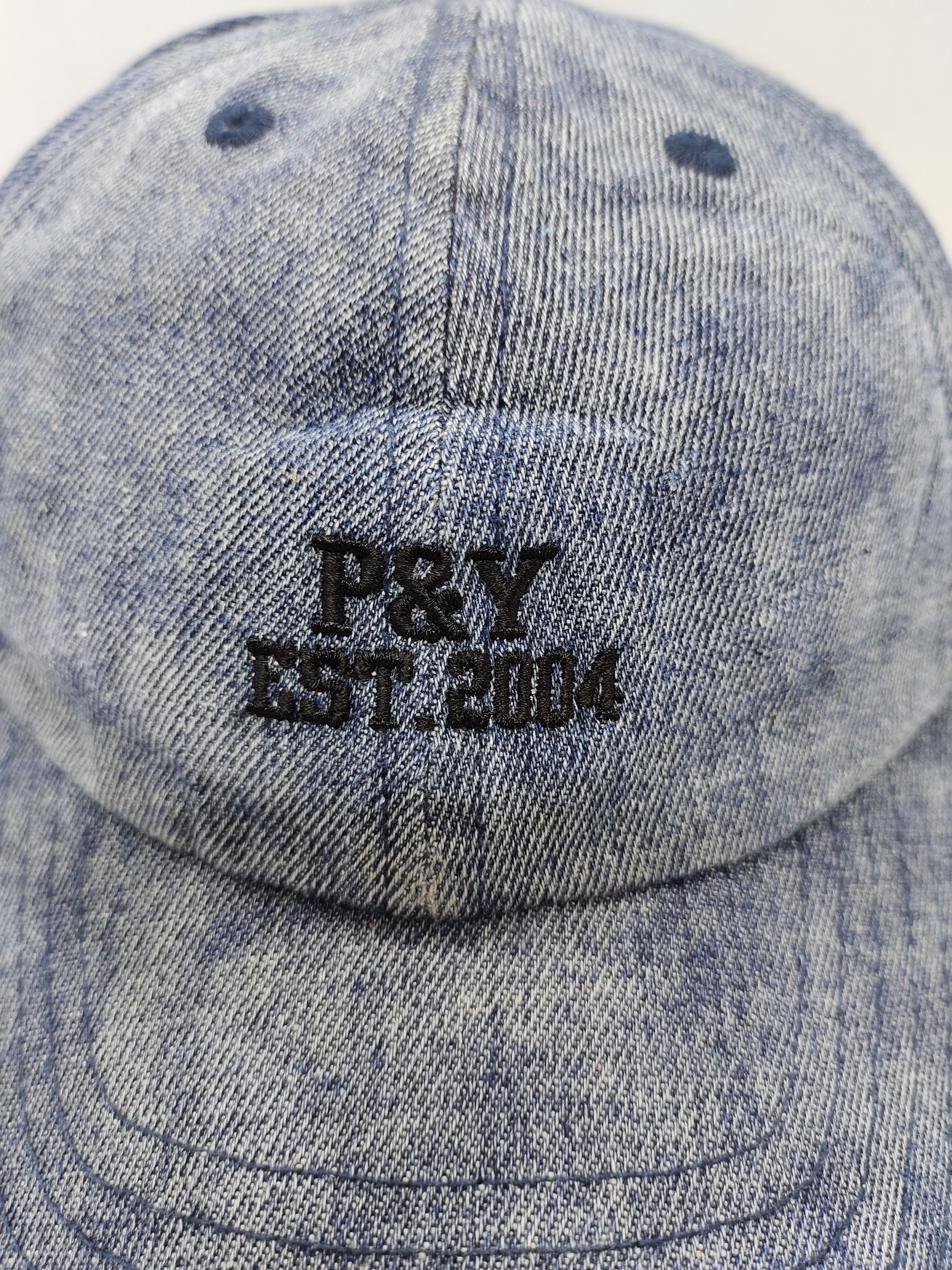 Japanese Brand Vintage P&Y Japan 2004 Denim Cap Hat Adjustable Size ONE SIZE - 4 Thumbnail
