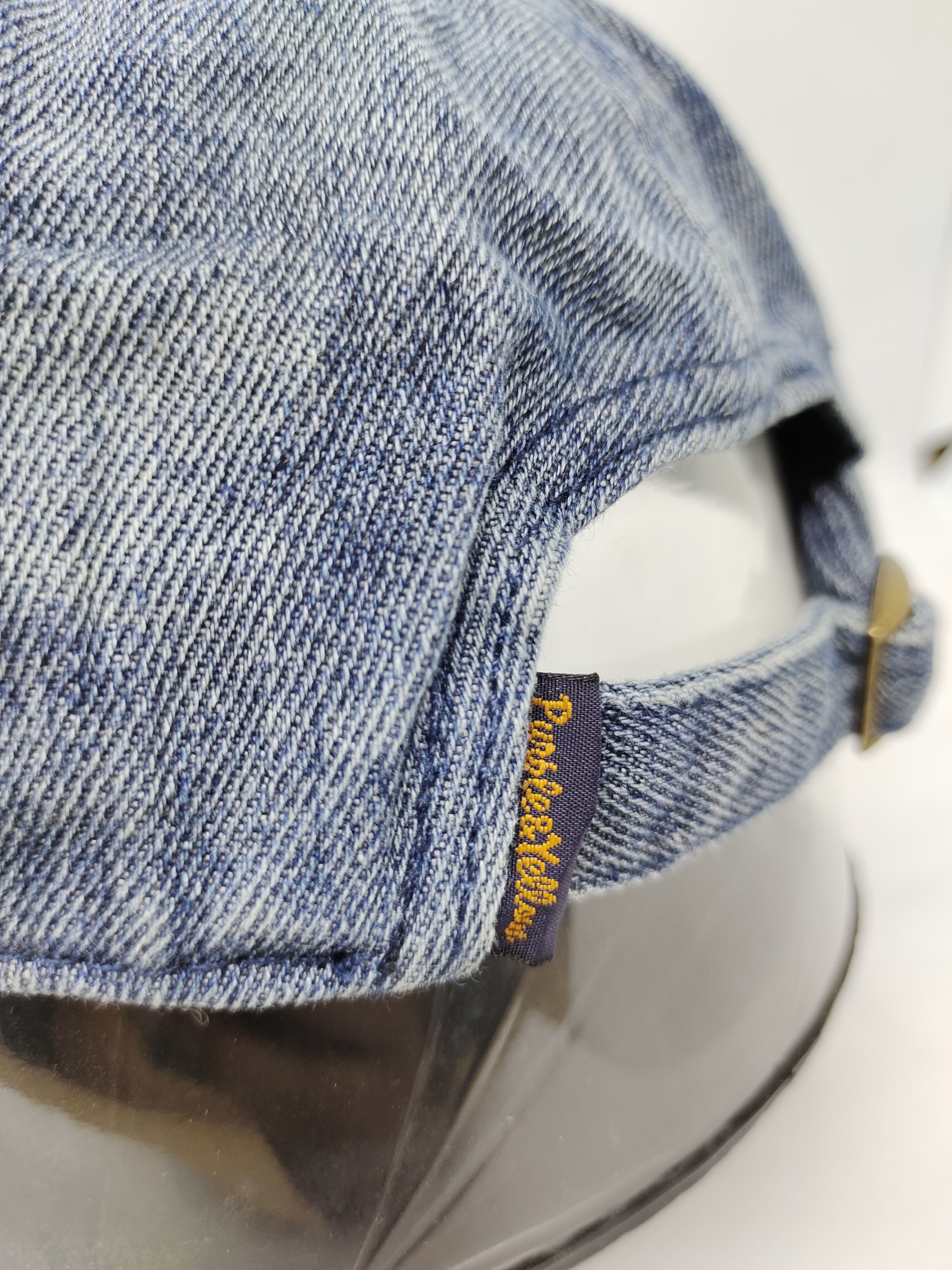Japanese Brand Vintage P&Y Japan 2004 Denim Cap Hat Adjustable Size ONE SIZE - 6 Thumbnail