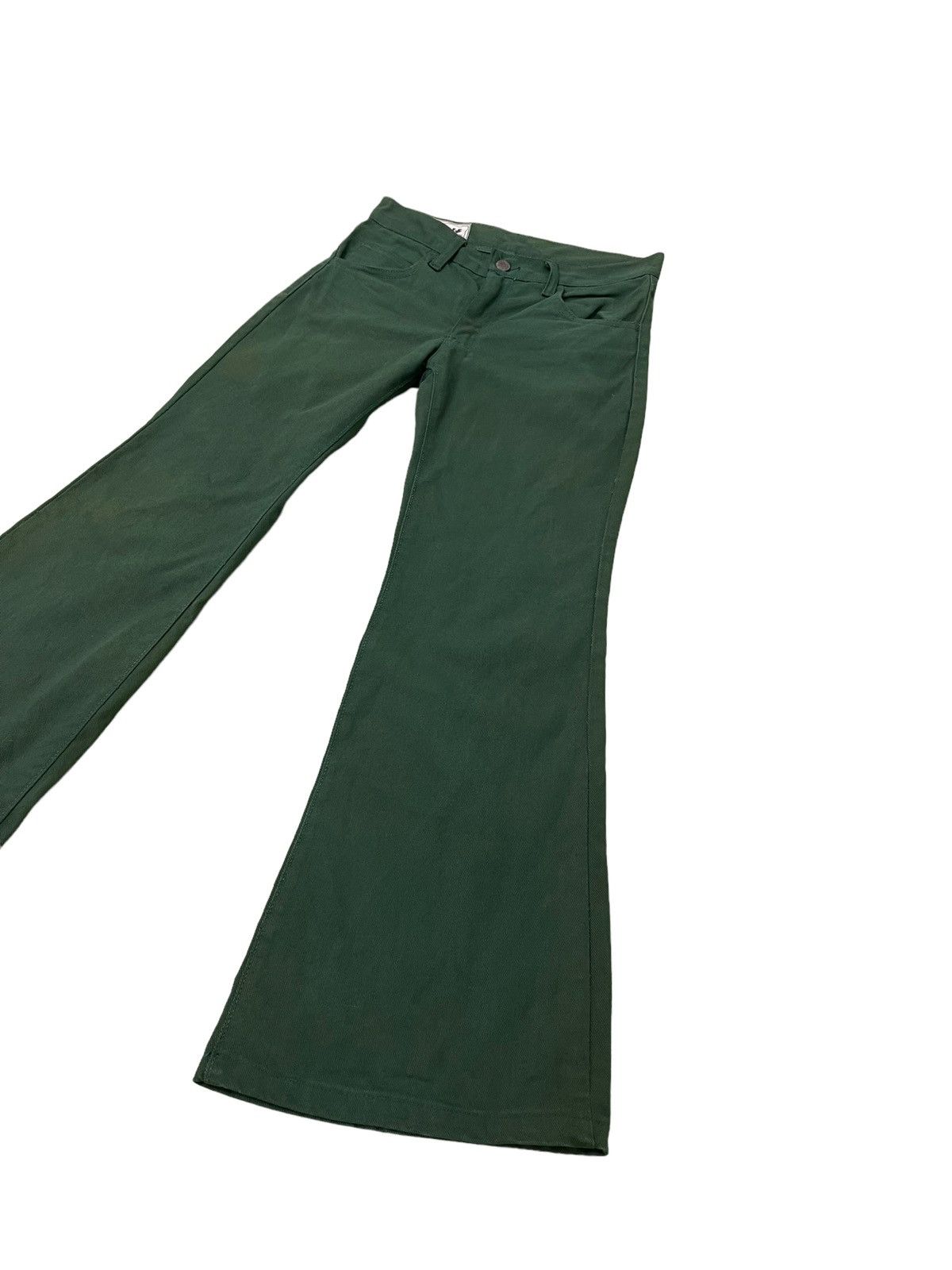 Japanese Brand Flare Jeans Vtg 70s Halt USA Low Rise Denim Boot Cut 45🟦 Size US 28 / EU 44 - 3 Thumbnail
