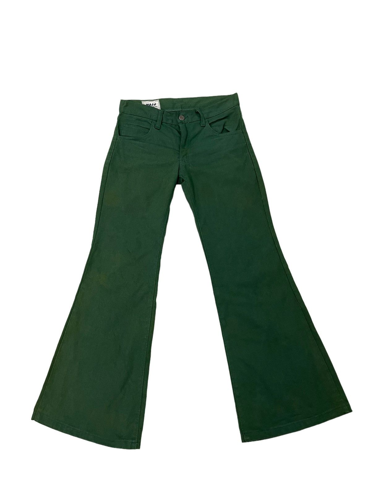 Japanese Brand Flare Jeans Vtg 70s Halt USA Low Rise Denim Boot Cut 45🟦 Size US 28 / EU 44 - 2 Thumbnail
