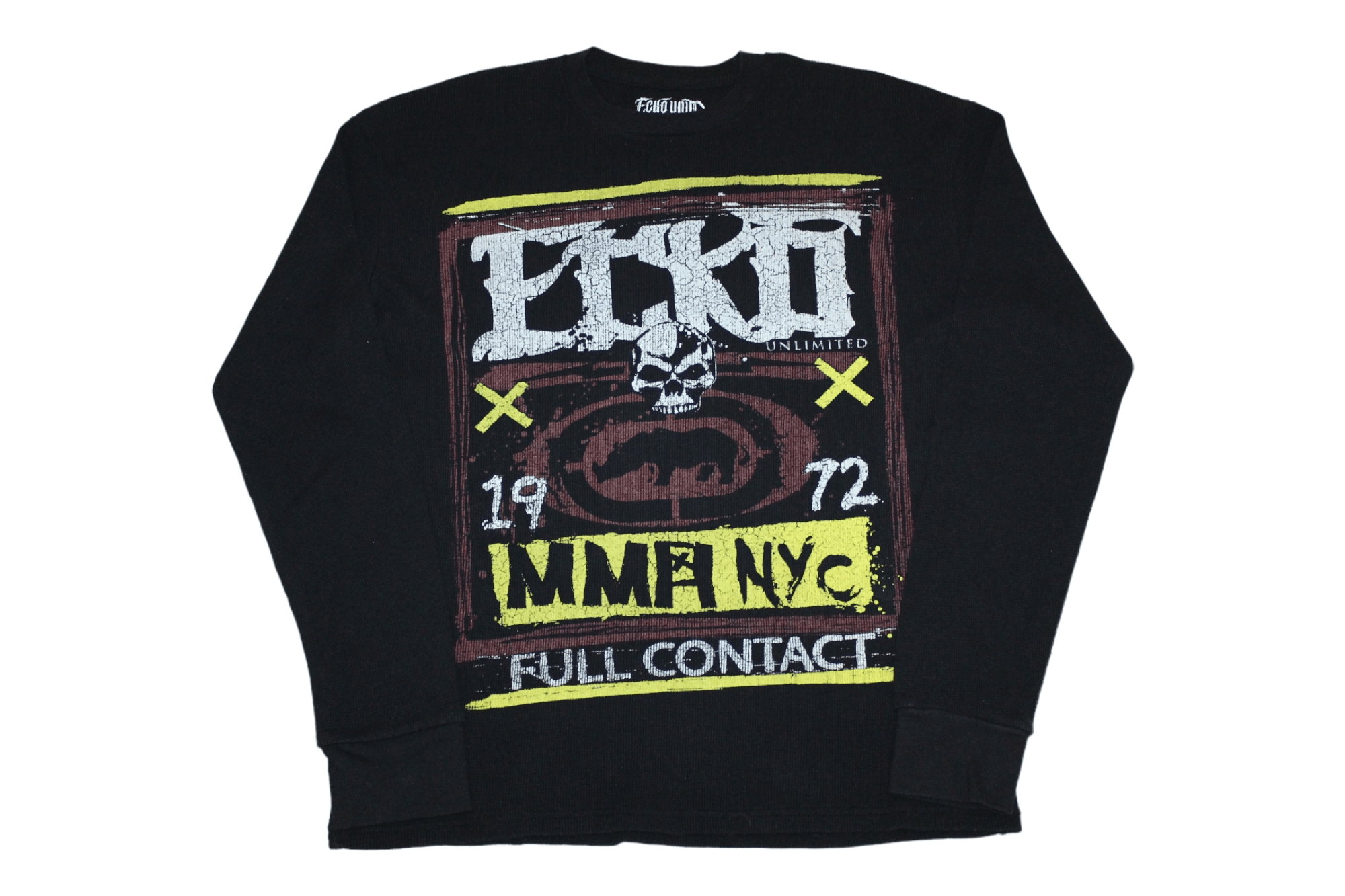 Ecko Unltd. MMA x Ecko Unltd Graffiti Print Waffle Cotton L/S T-shirt Size US L / EU 52-54 / 3 - 1 Thumbnail