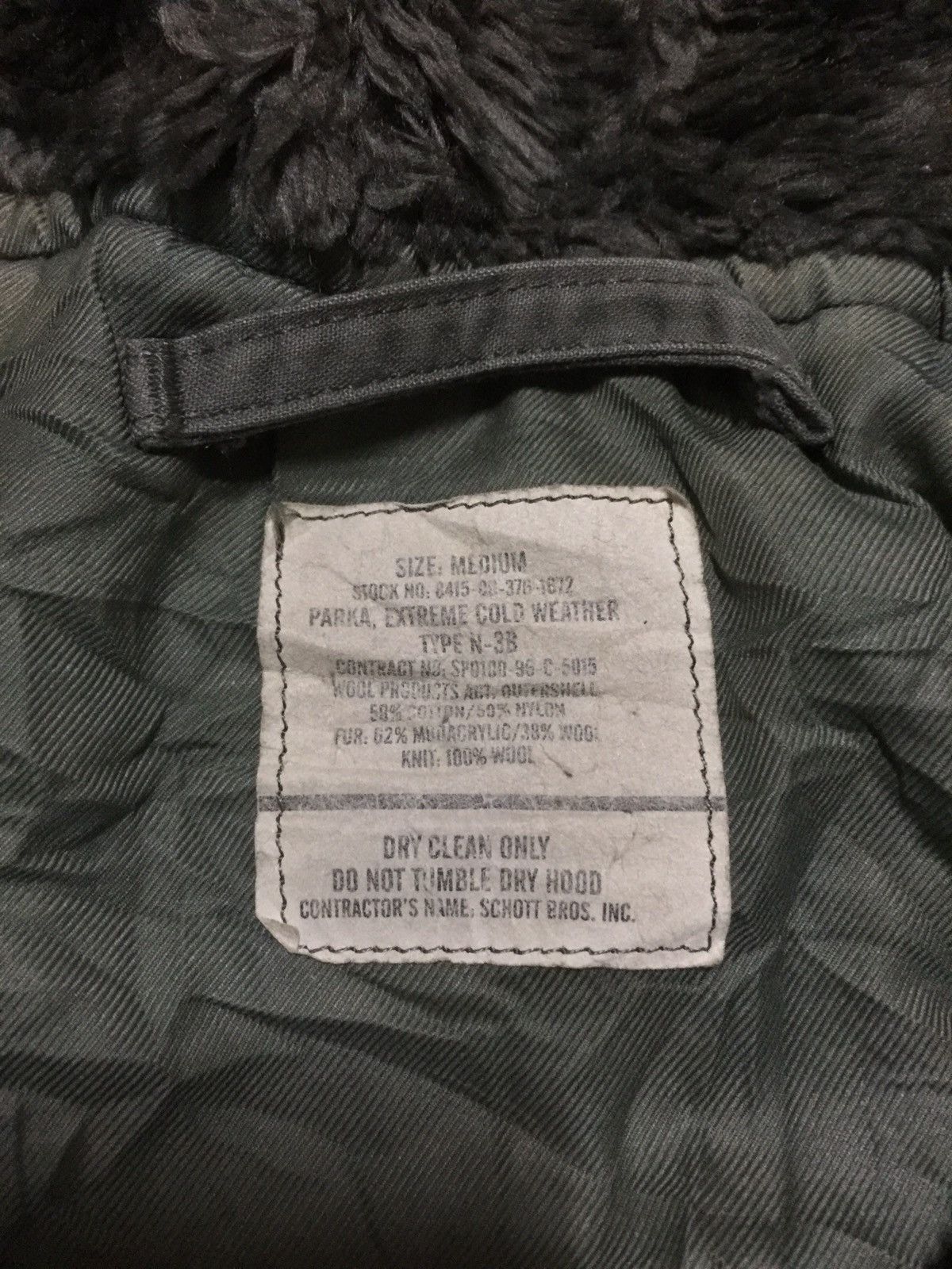 Schott × Vintage Vtg OG 60s Schott N3-B Fur Hood Parka Jacket Size US M / EU 48-50 / 2 - 3 Thumbnail