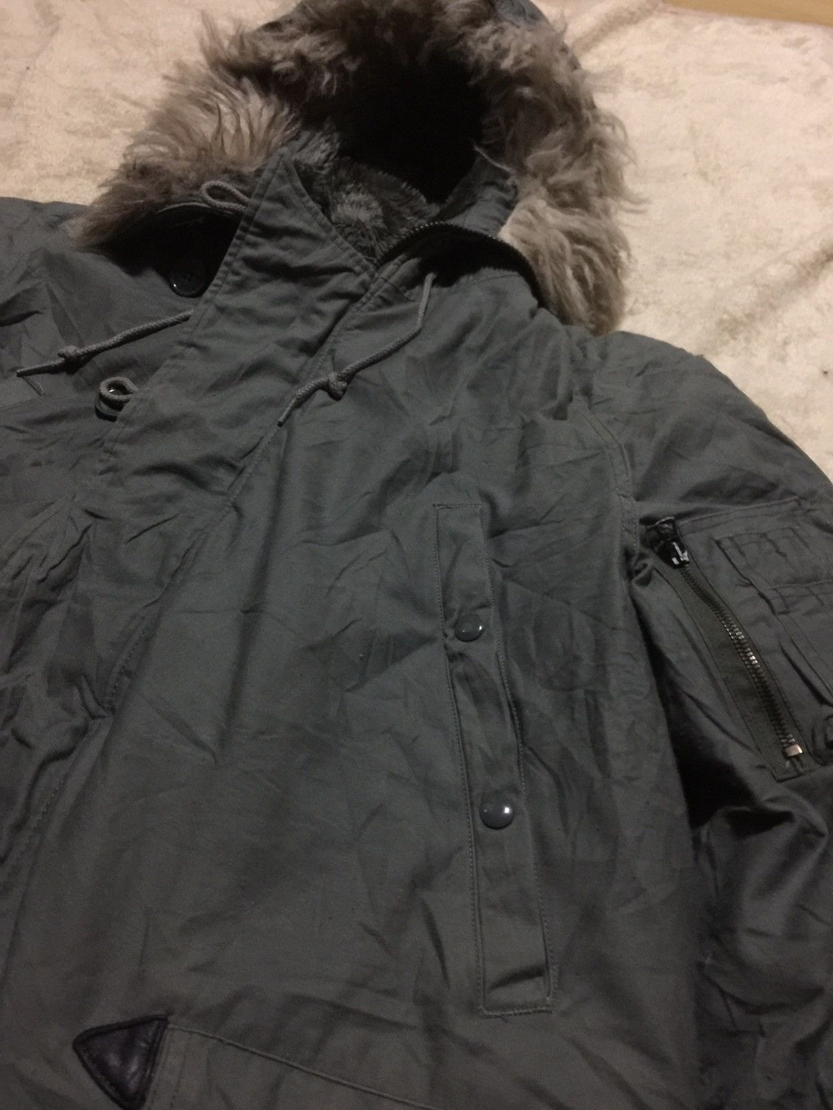 Schott × Vintage Vtg OG 60s Schott N3-B Fur Hood Parka Jacket Size US M / EU 48-50 / 2 - 6 Thumbnail
