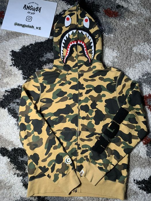 Bape detachable best sale shark hoodie