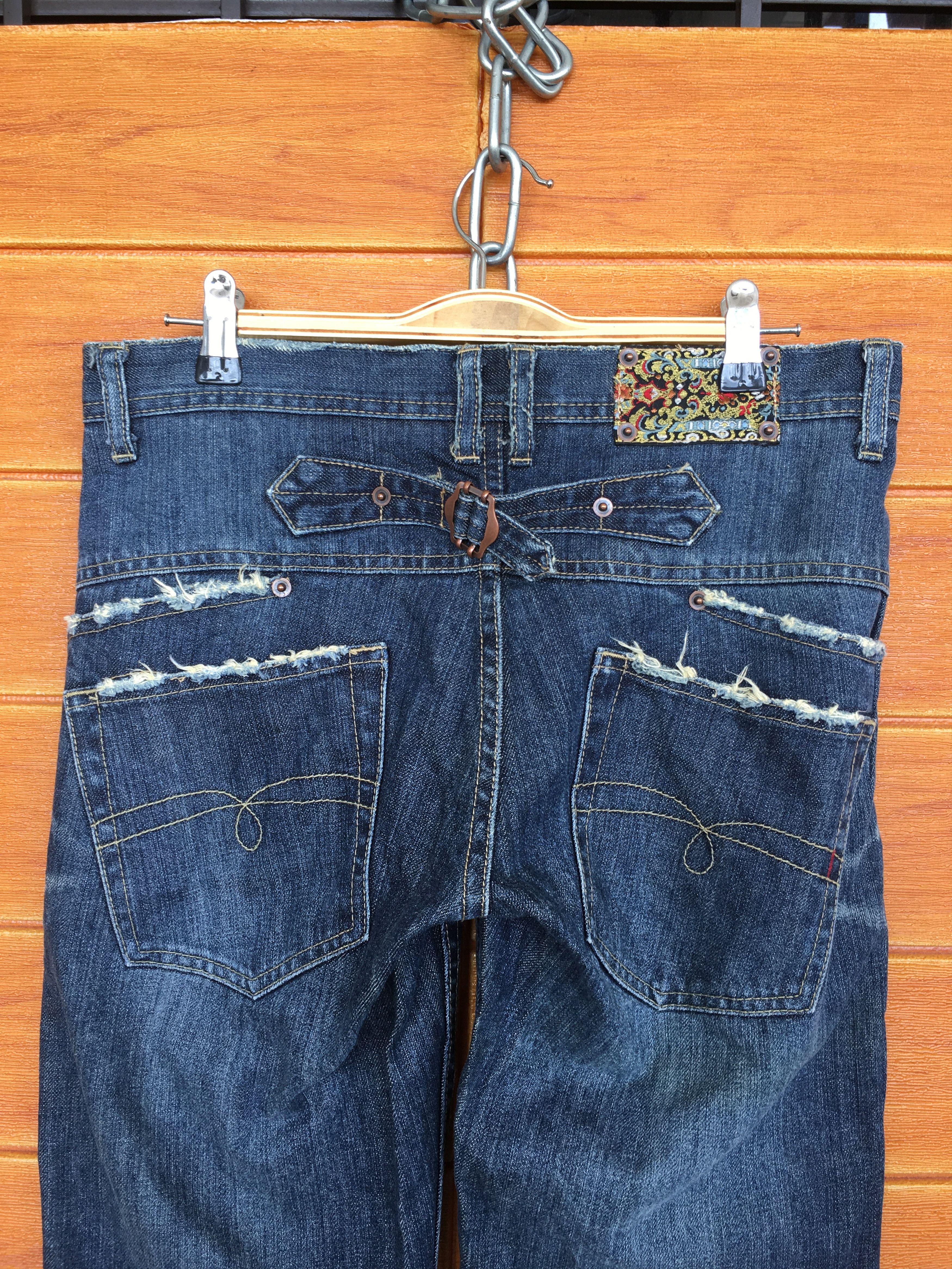 Japanese Brand Japanese Brand Buckle Back Distressed Denim Jeans Size US 31 - 12 Thumbnail
