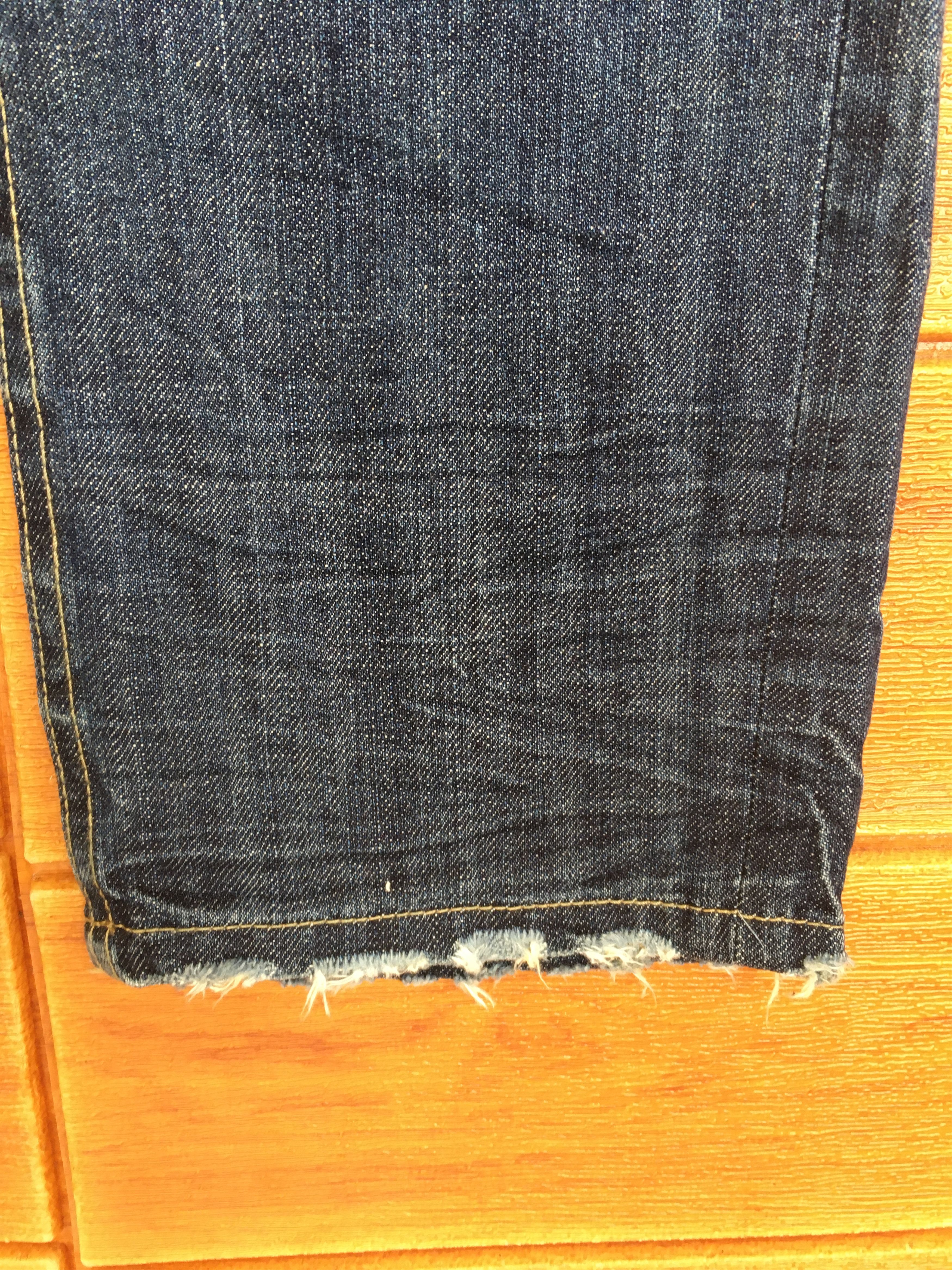 Japanese Brand Japanese Brand Buckle Back Distressed Denim Jeans Size US 31 - 10 Thumbnail