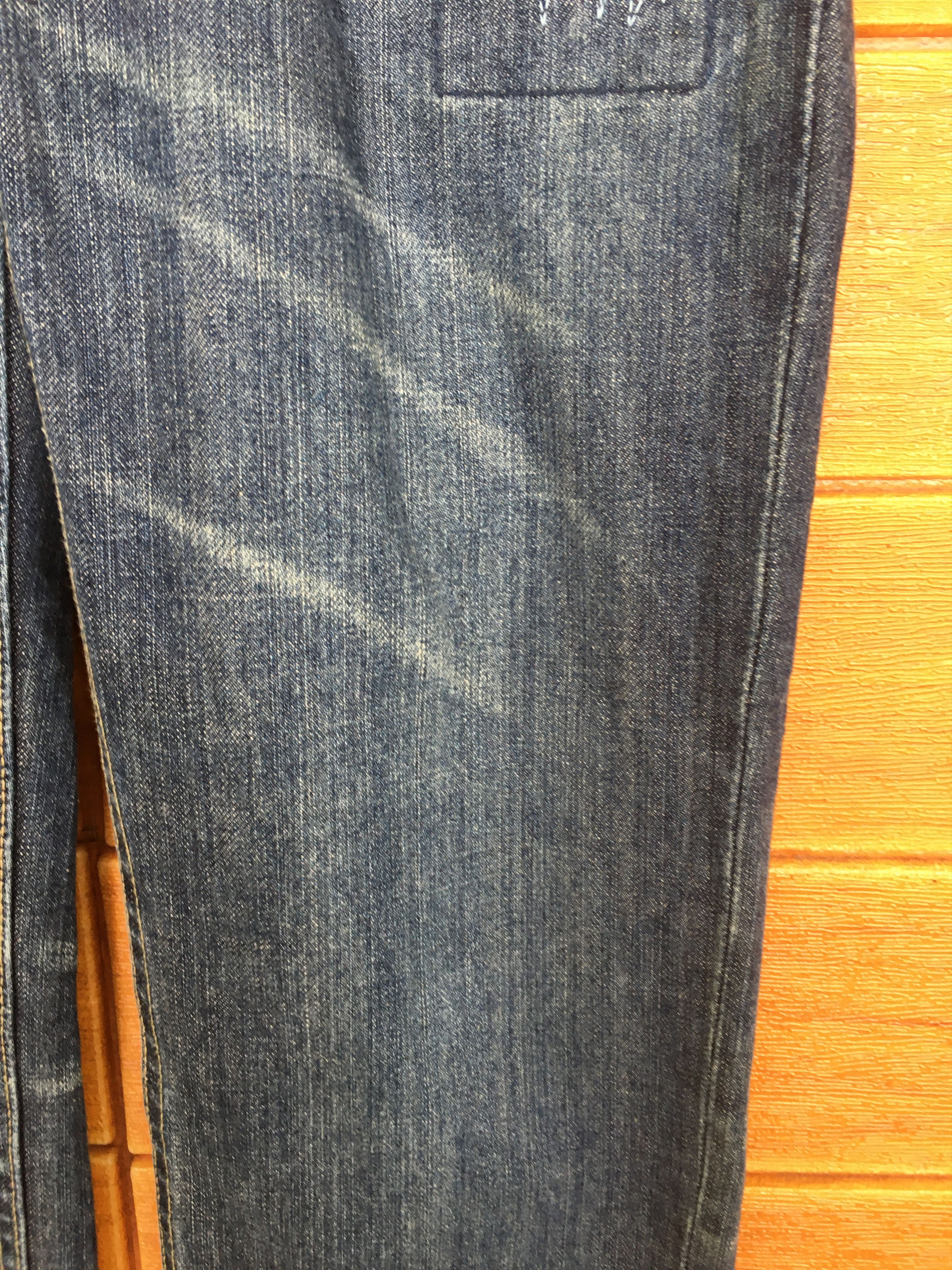 Japanese Brand Japanese Brand Buckle Back Distressed Denim Jeans Size US 31 - 6 Thumbnail