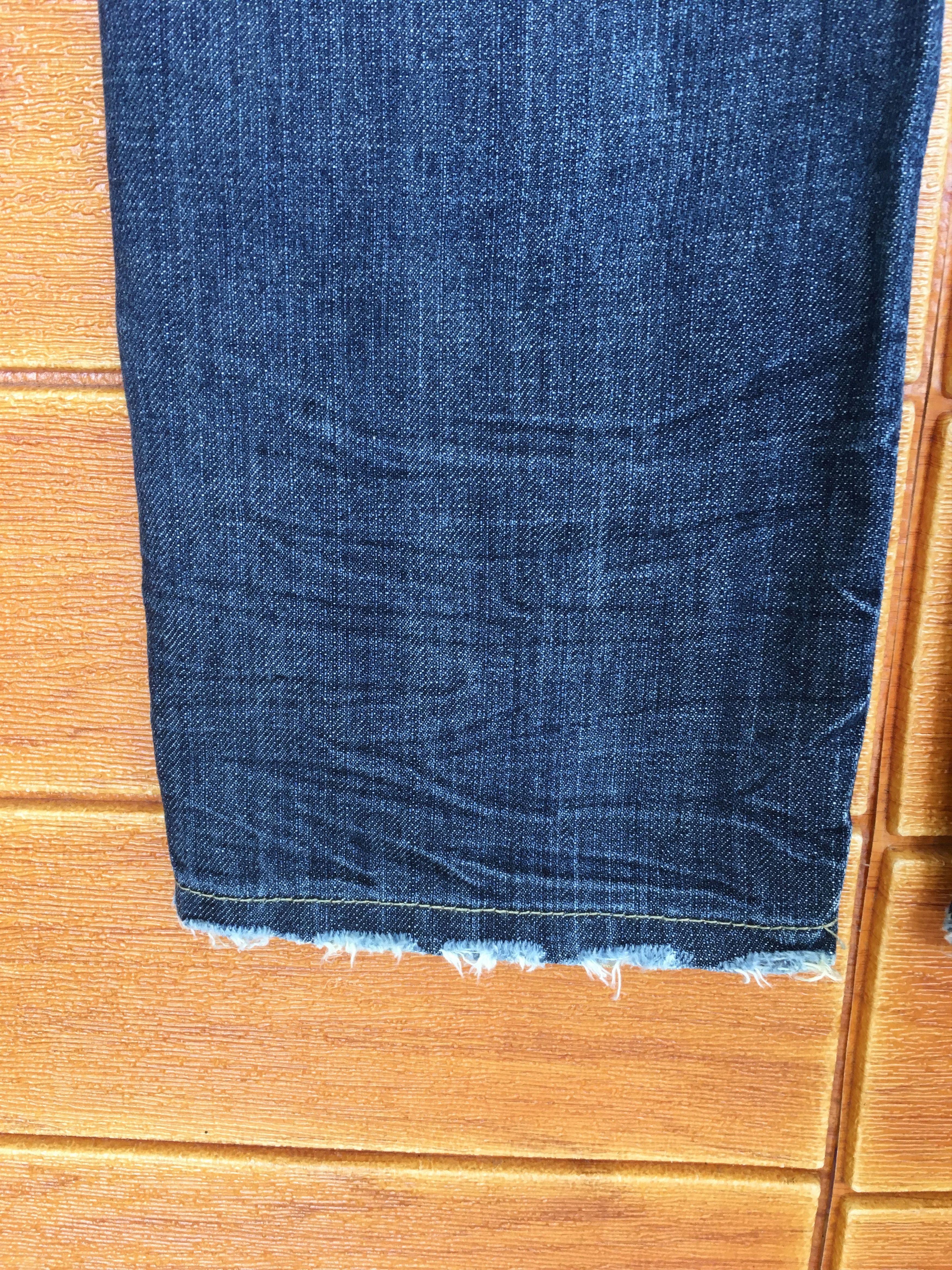 Japanese Brand Japanese Brand Buckle Back Distressed Denim Jeans Size US 31 - 19 Thumbnail