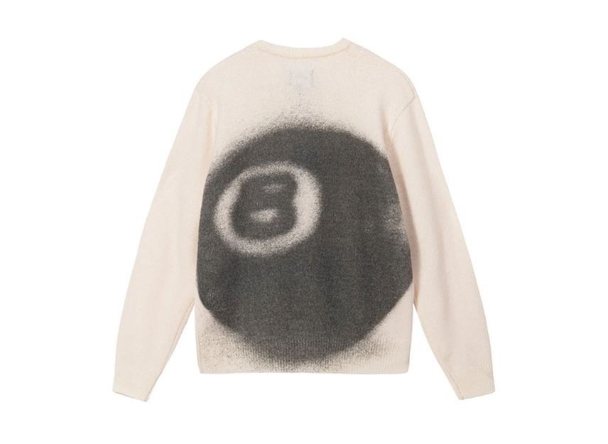 Stussy Stussy 8 Ball Spray Sweater | Grailed