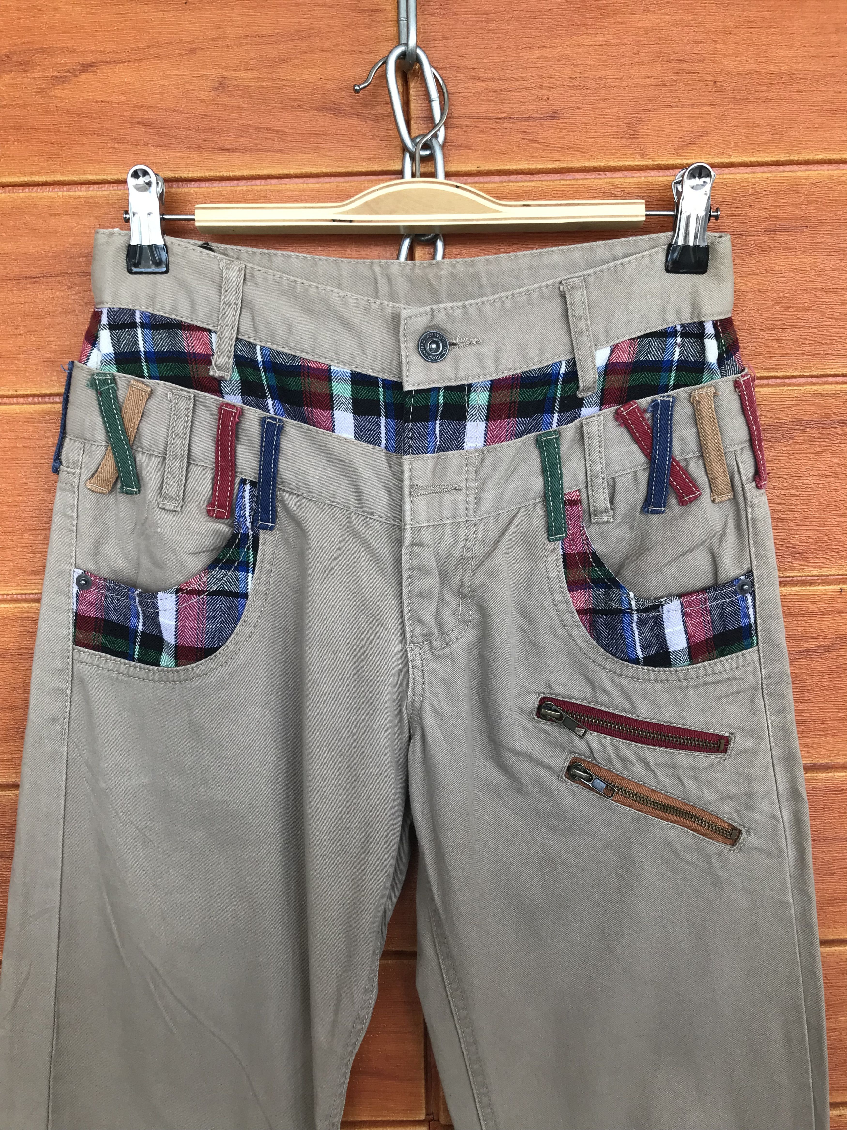 Hysteric Glamour Japanese Brand Double Waist Khakis Pants Size US 28 / EU 44 - 3 Thumbnail