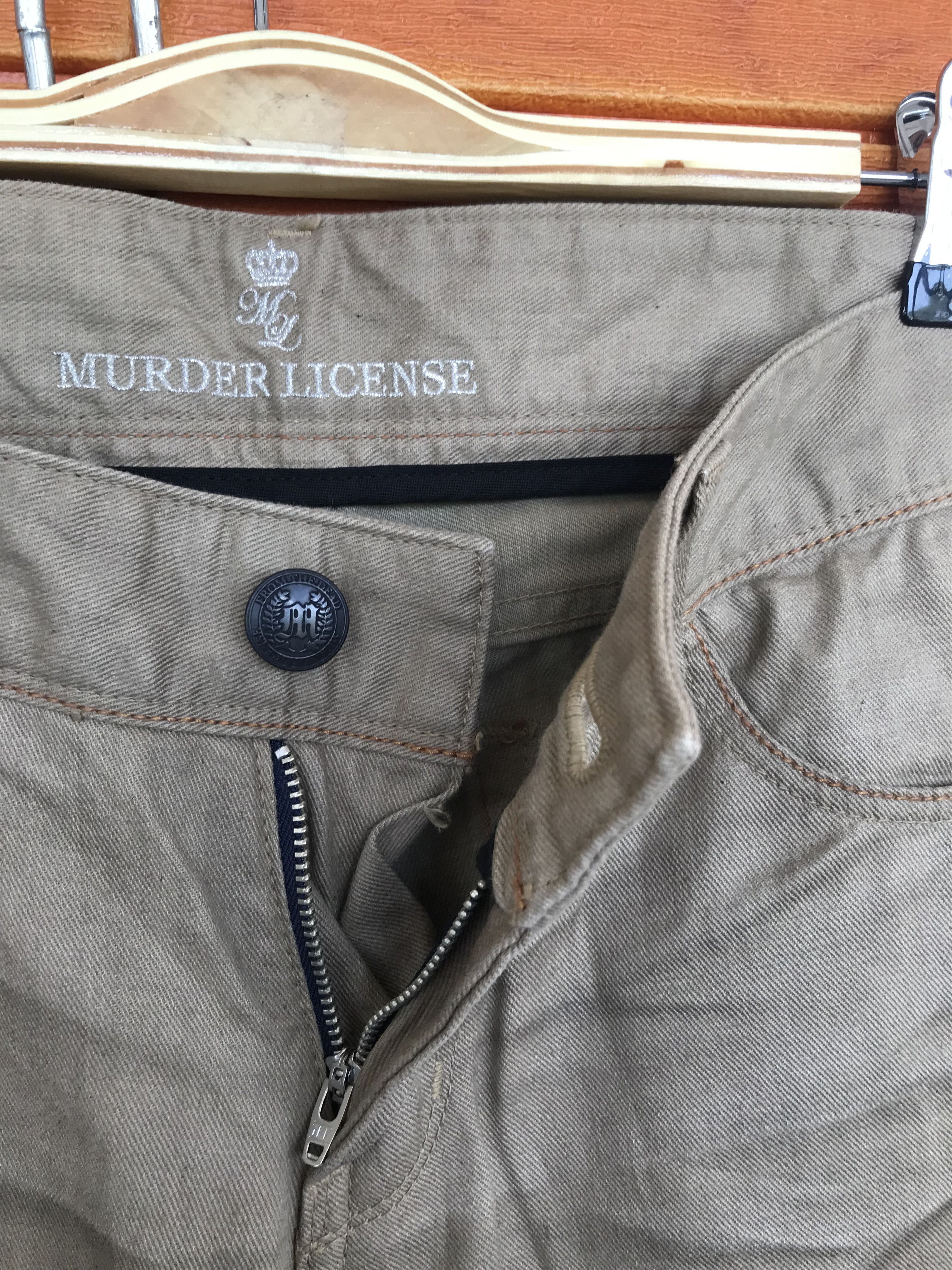 Murder License Murder License Japan Clawmark Charcoal Wash Denim Pants Size US 31 - 13 Thumbnail