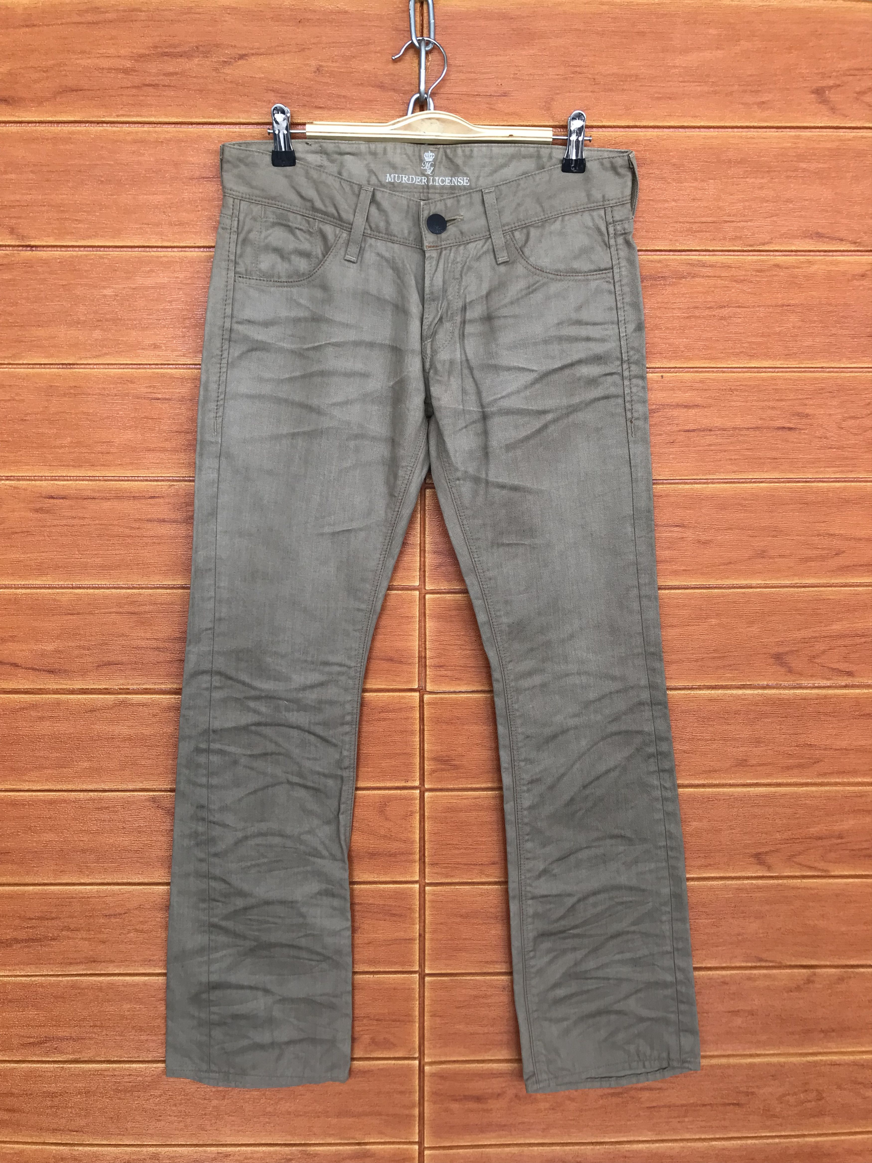 Murder License Murder License Japan Clawmark Charcoal Wash Denim Pants Size US 31 - 2 Thumbnail