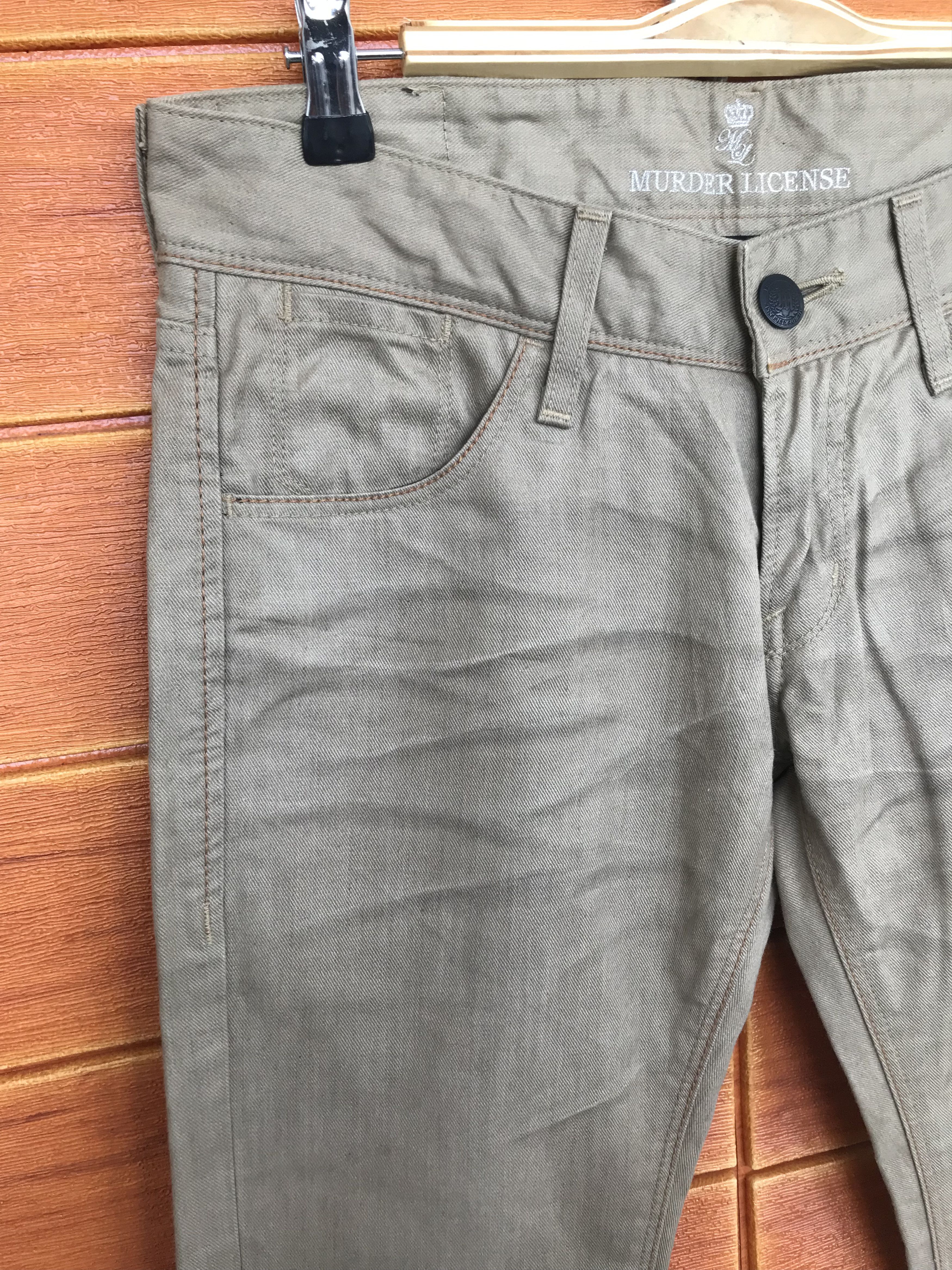 Murder License Murder License Japan Clawmark Charcoal Wash Denim Pants Size US 31 - 6 Thumbnail