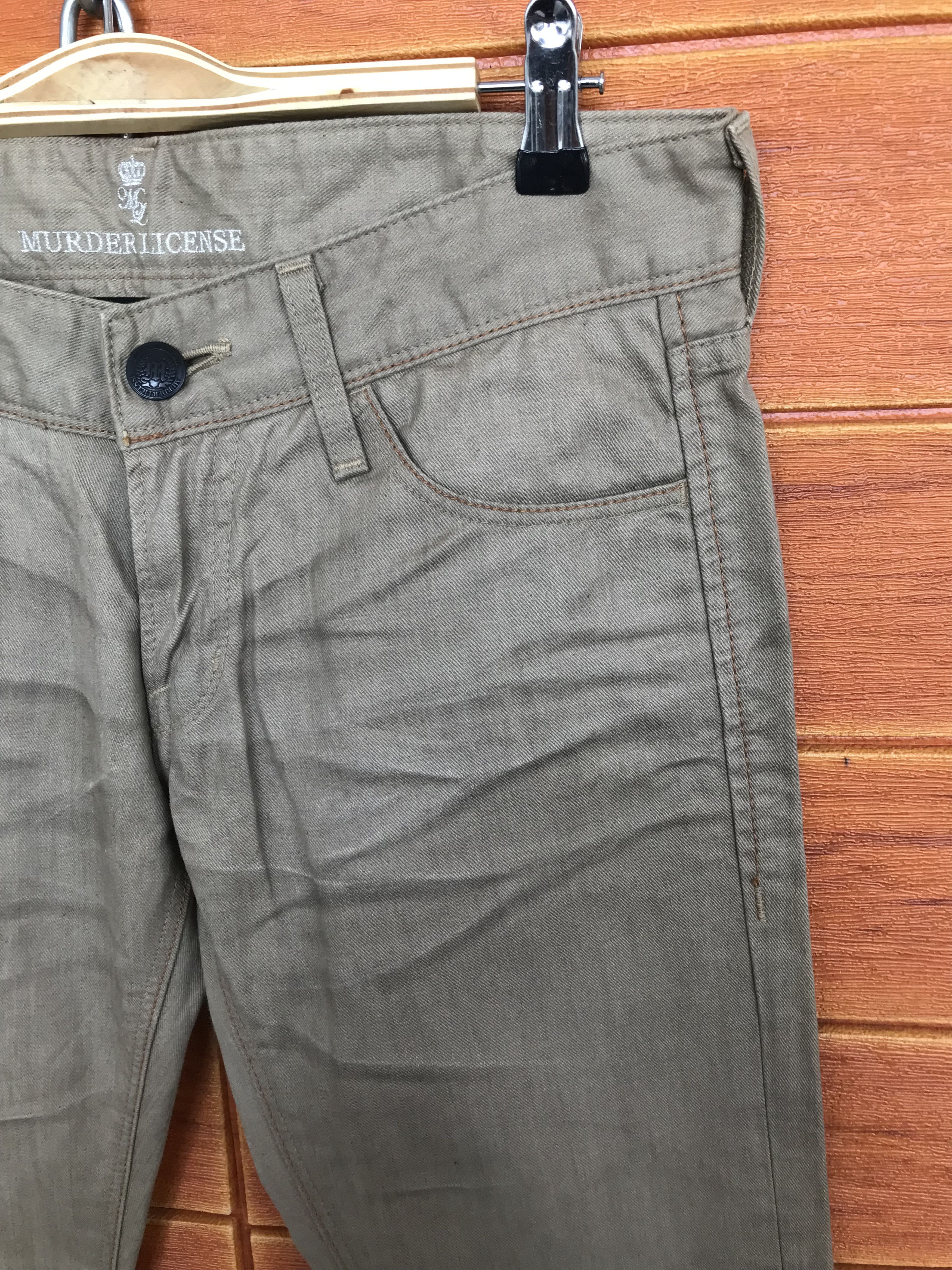 Murder License Murder License Japan Clawmark Charcoal Wash Denim Pants Size US 31 - 7 Thumbnail
