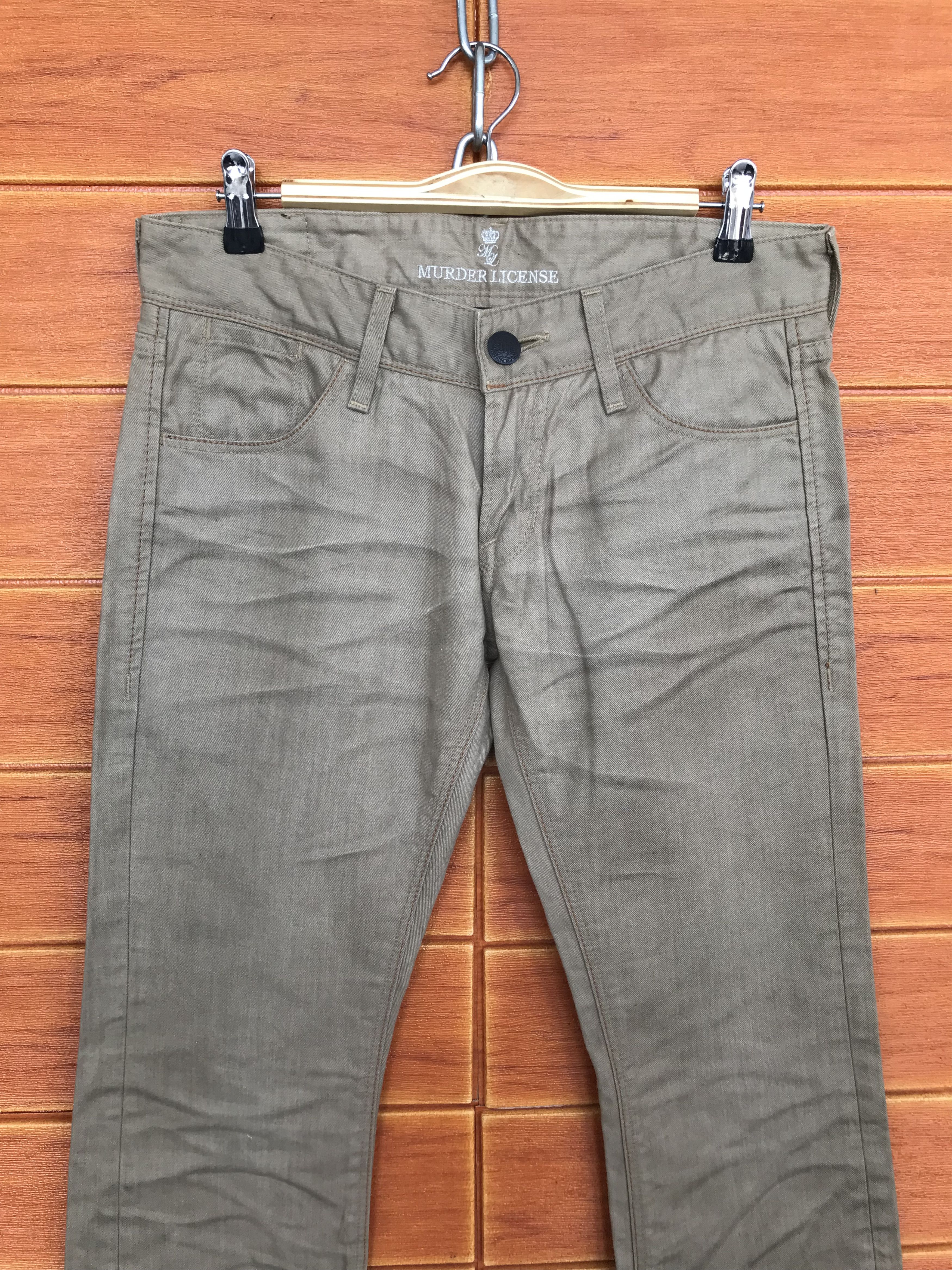 Murder License Murder License Japan Clawmark Charcoal Wash Denim Pants Size US 31 - 3 Thumbnail