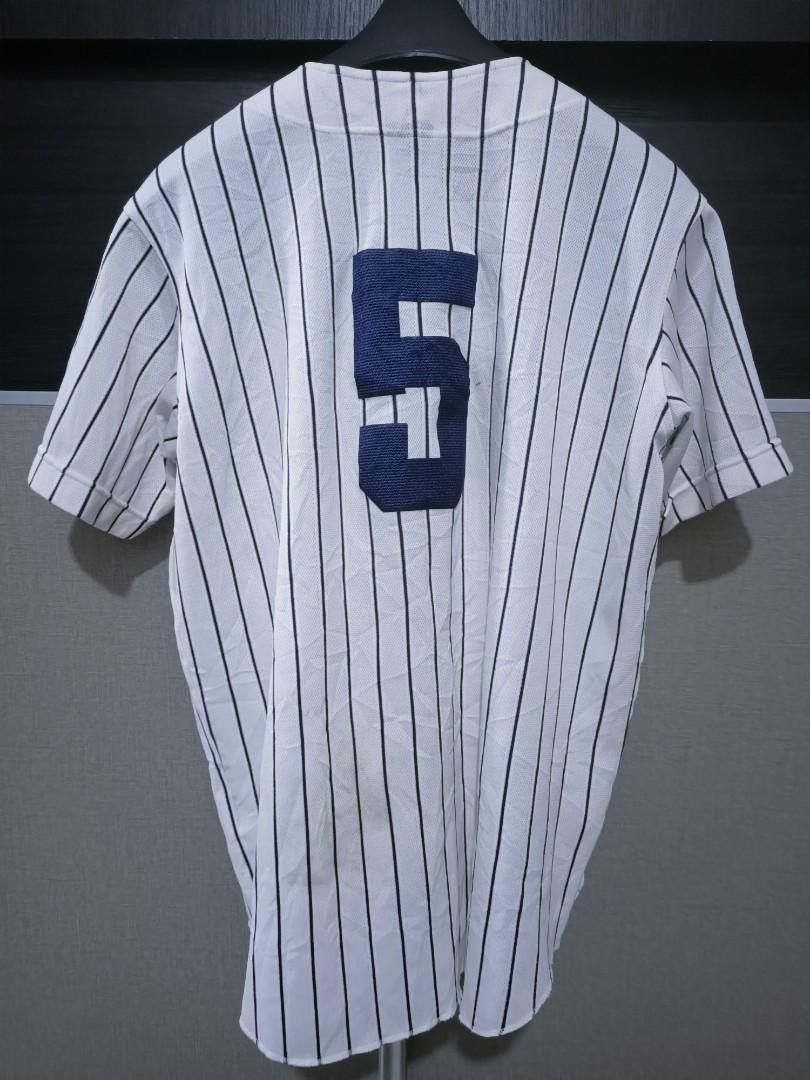 Nike Vintage Nike Japan Pinstripe Baseball Jersey #5 Y Logo Size US L / EU 52-54 / 3 - 4 Thumbnail