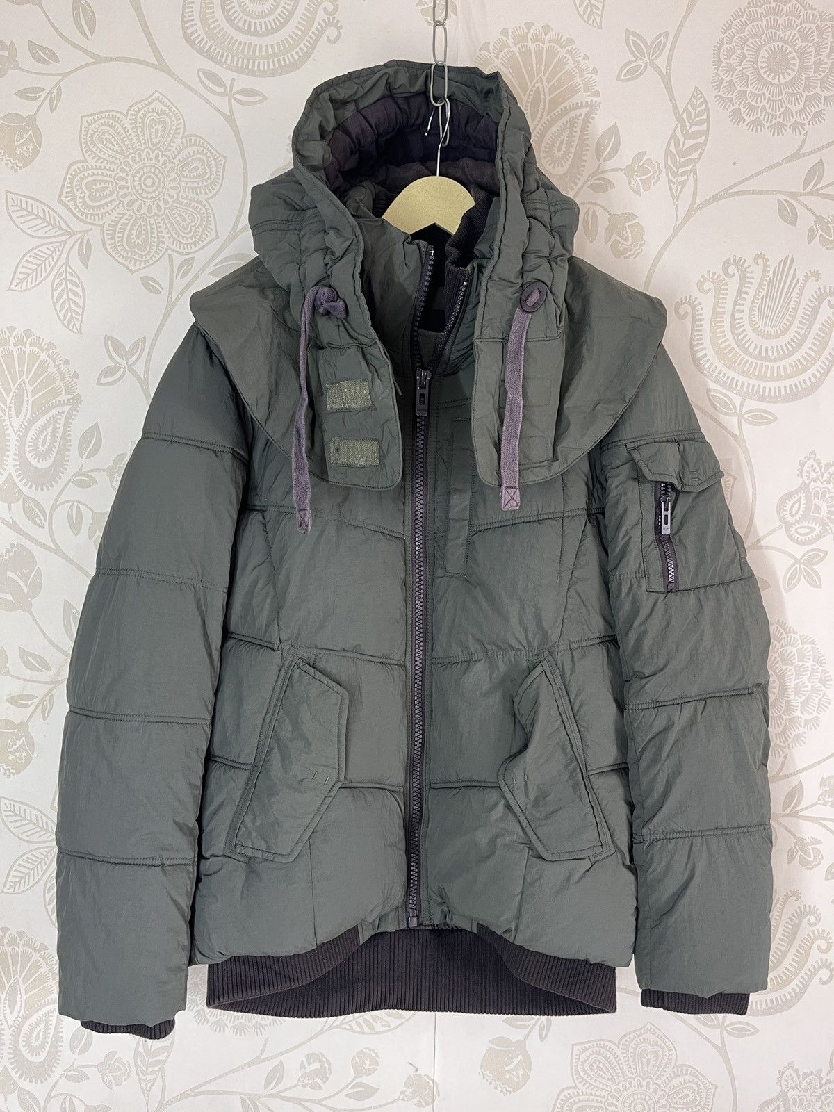 Japanese Brand GOA Human United Movement Puffer Jacket With Hoodie Size US M / EU 48-50 / 2 - 23 Thumbnail