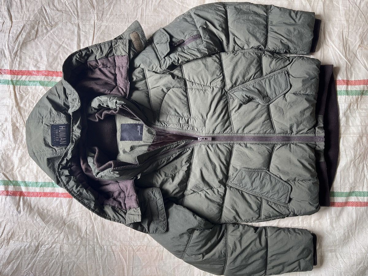 Japanese Brand GOA Human United Movement Puffer Jacket With Hoodie Size US M / EU 48-50 / 2 - 22 Thumbnail