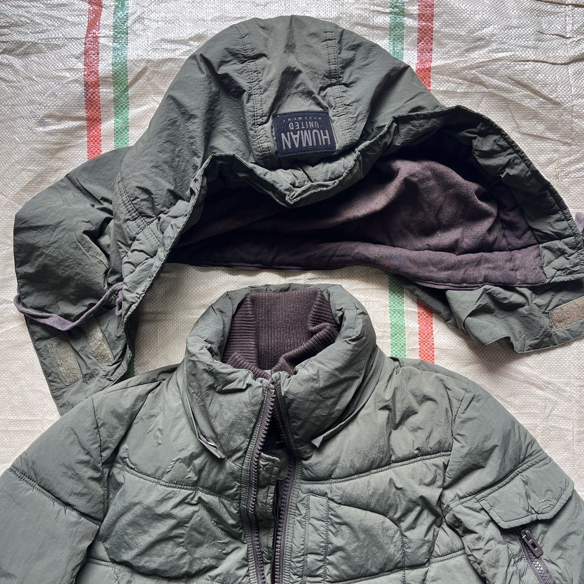 Japanese Brand GOA Human United Movement Puffer Jacket With Hoodie Size US M / EU 48-50 / 2 - 17 Thumbnail