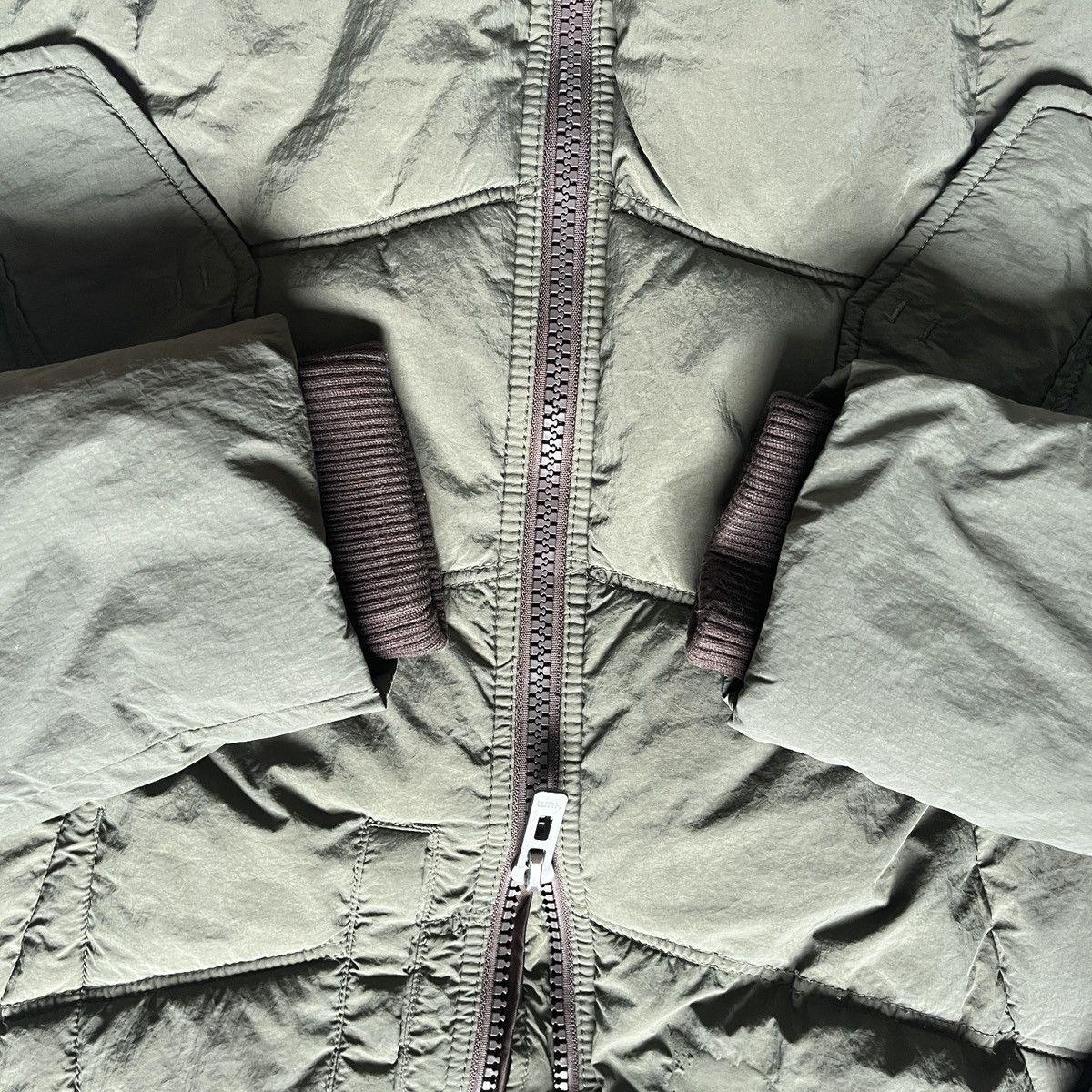 Japanese Brand GOA Human United Movement Puffer Jacket With Hoodie Size US M / EU 48-50 / 2 - 9 Thumbnail