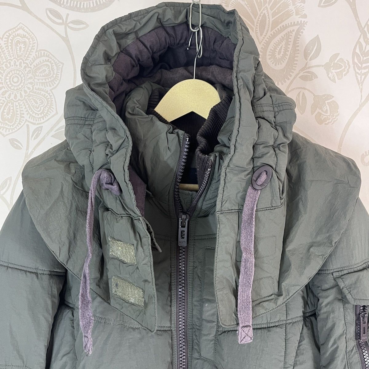 Japanese Brand GOA Human United Movement Puffer Jacket With Hoodie Size US M / EU 48-50 / 2 - 5 Thumbnail