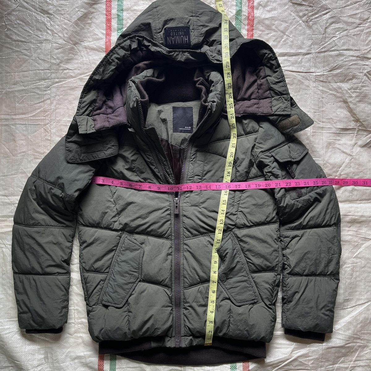Japanese Brand GOA Human United Movement Puffer Jacket With Hoodie Size US M / EU 48-50 / 2 - 4 Thumbnail