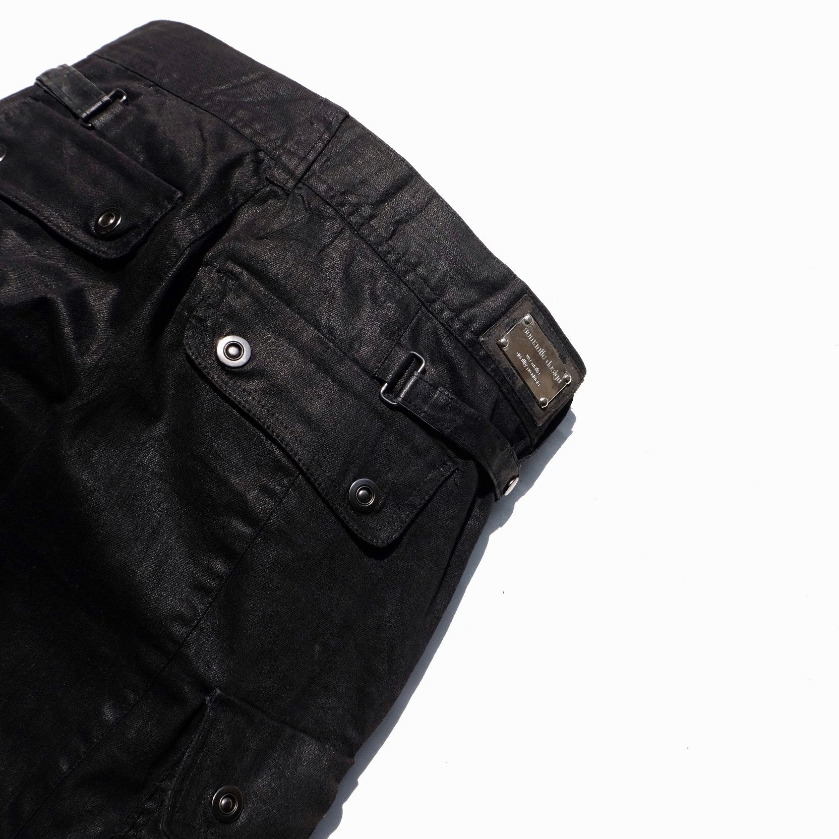 Japanese Brand SEMANTIC DESIGN waxed cargo pants Size US 34 / EU 50 - 5 Thumbnail
