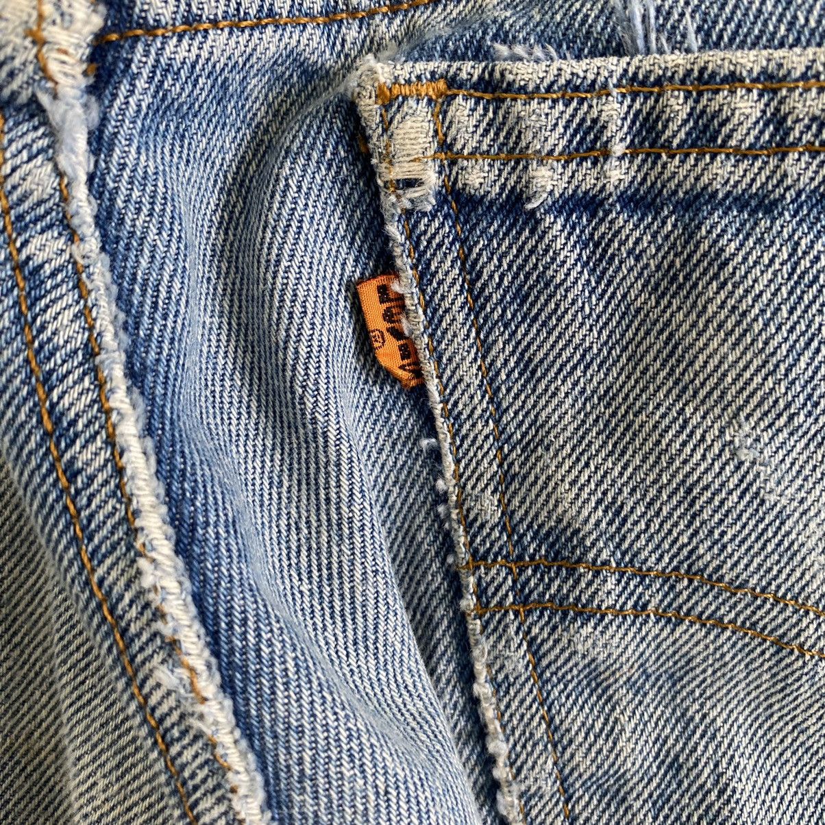 Levi's × Vintage Size 36x29.5 Vintage Levi's 505 Orange Tab Distressed Jeans Size US 36 / EU 52 - 16 Thumbnail
