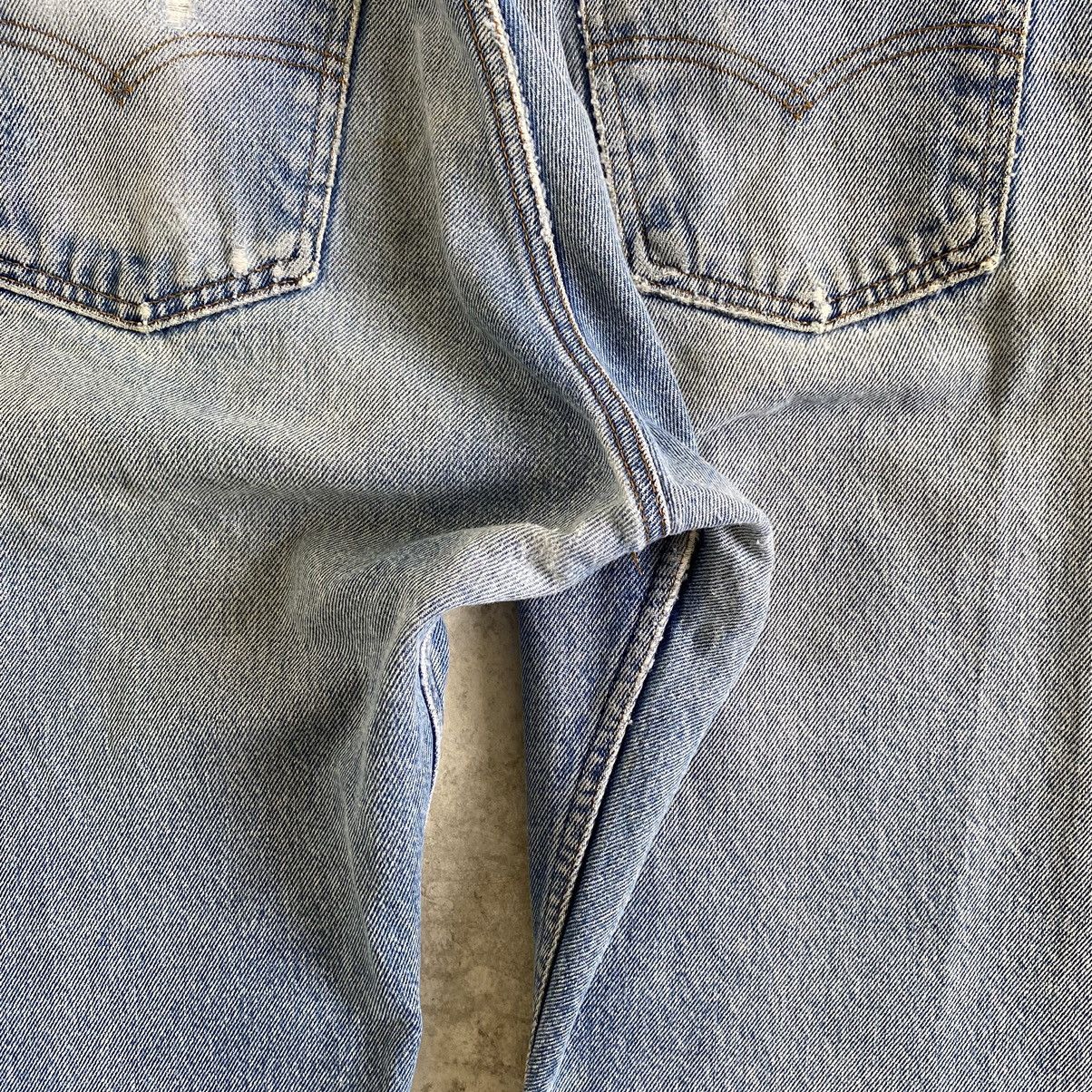 Levi's × Vintage Size 36x29.5 Vintage Levi's 505 Orange Tab Distressed Jeans Size US 36 / EU 52 - 14 Thumbnail