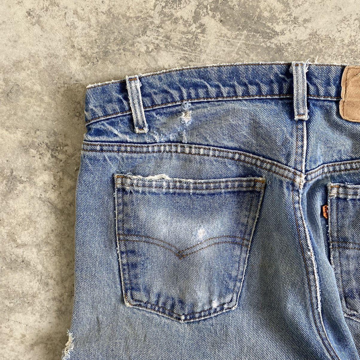 Levi's × Vintage Size 36x29.5 Vintage Levi's 505 Orange Tab Distressed Jeans Size US 36 / EU 52 - 15 Thumbnail