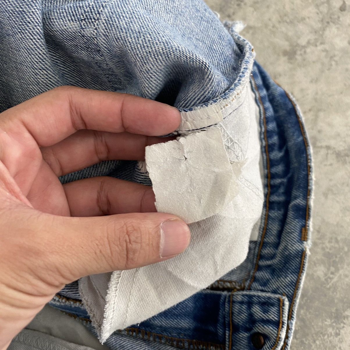 Levi's × Vintage Size 36x29.5 Vintage Levi's 505 Orange Tab Distressed Jeans Size US 36 / EU 52 - 18 Thumbnail
