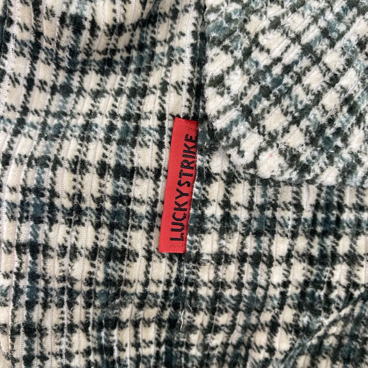 Vintage Vtg LUCKY STRIKE Check Tartan Brown Button Up Pocket Shirt Size US M / EU 48-50 / 2 - 4 Thumbnail