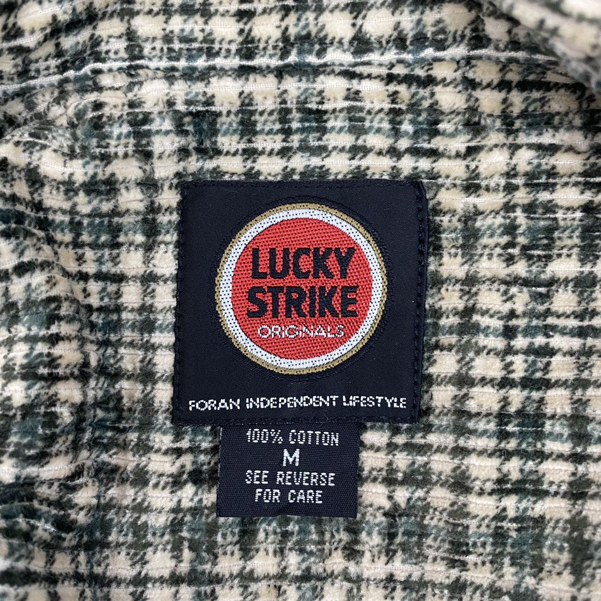 Vintage Vtg LUCKY STRIKE Check Tartan Brown Button Up Pocket Shirt Size US M / EU 48-50 / 2 - 5 Thumbnail