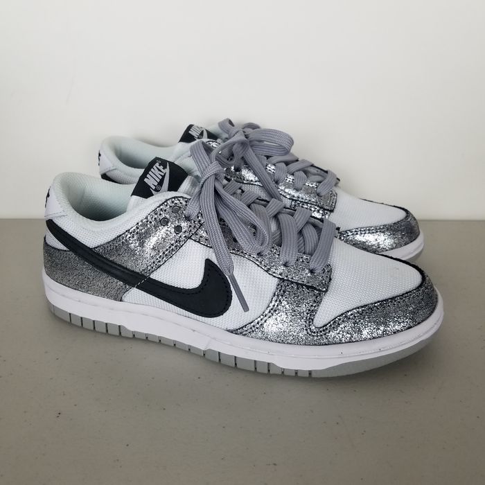 Nike Dunk Low Golden Gals Metallic Silver Grailed