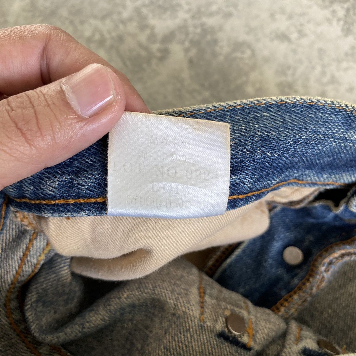 Studio D'Artisan VTG Studio D’Artisan Faded Blue Ripped Dirty Selvedge Jeans Size US 29 - 19 Thumbnail