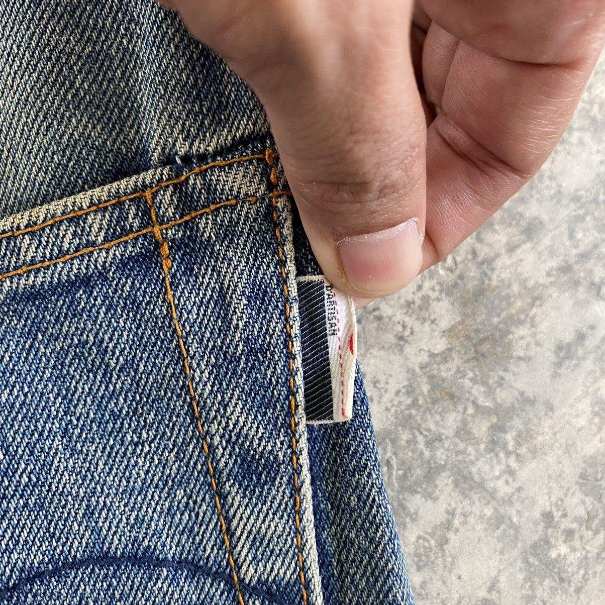 Studio D'Artisan VTG Studio D’Artisan Faded Blue Ripped Dirty Selvedge Jeans Size US 29 - 17 Thumbnail