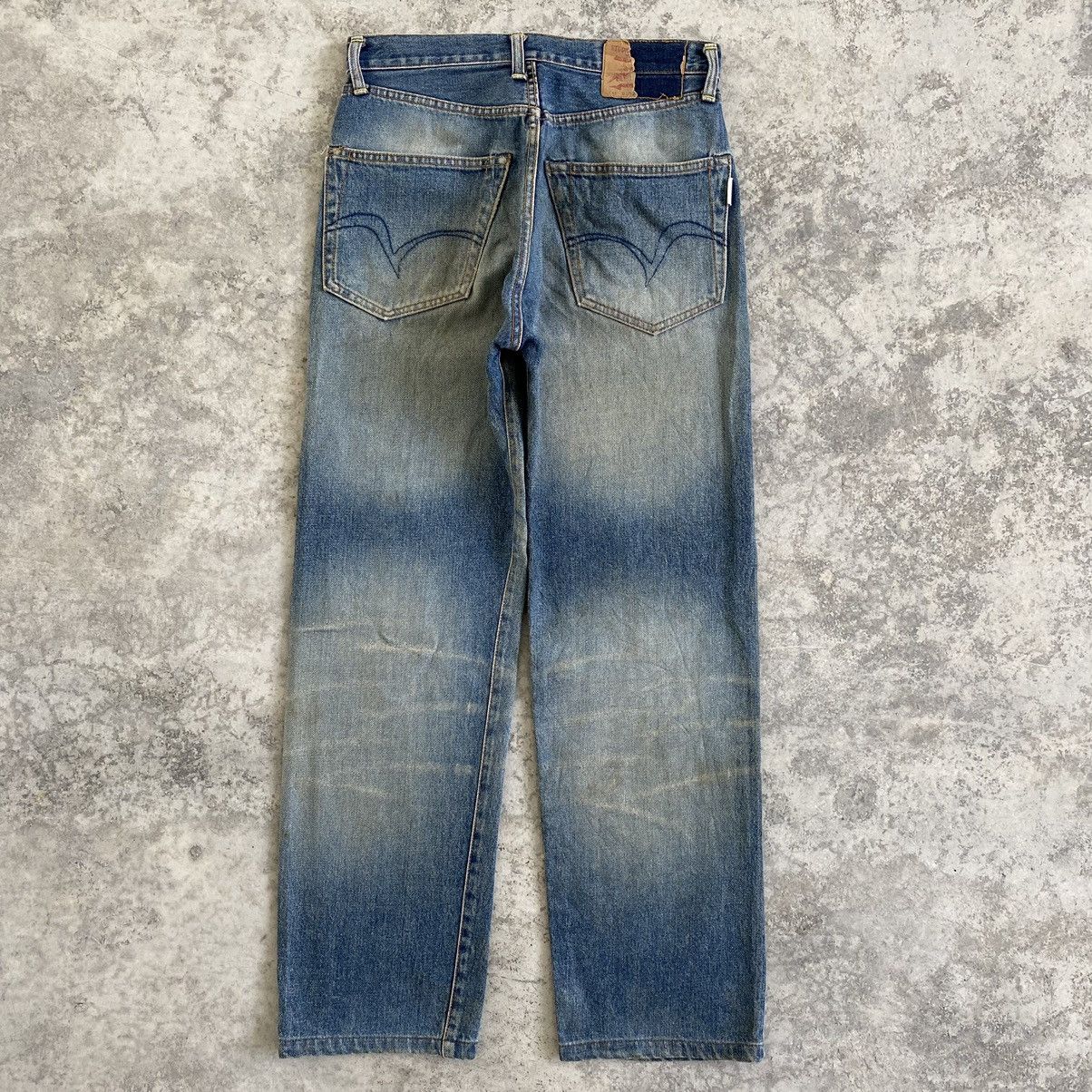 Studio D'Artisan VTG Studio D’Artisan Faded Blue Ripped Dirty Selvedge Jeans Size US 29 - 11 Thumbnail